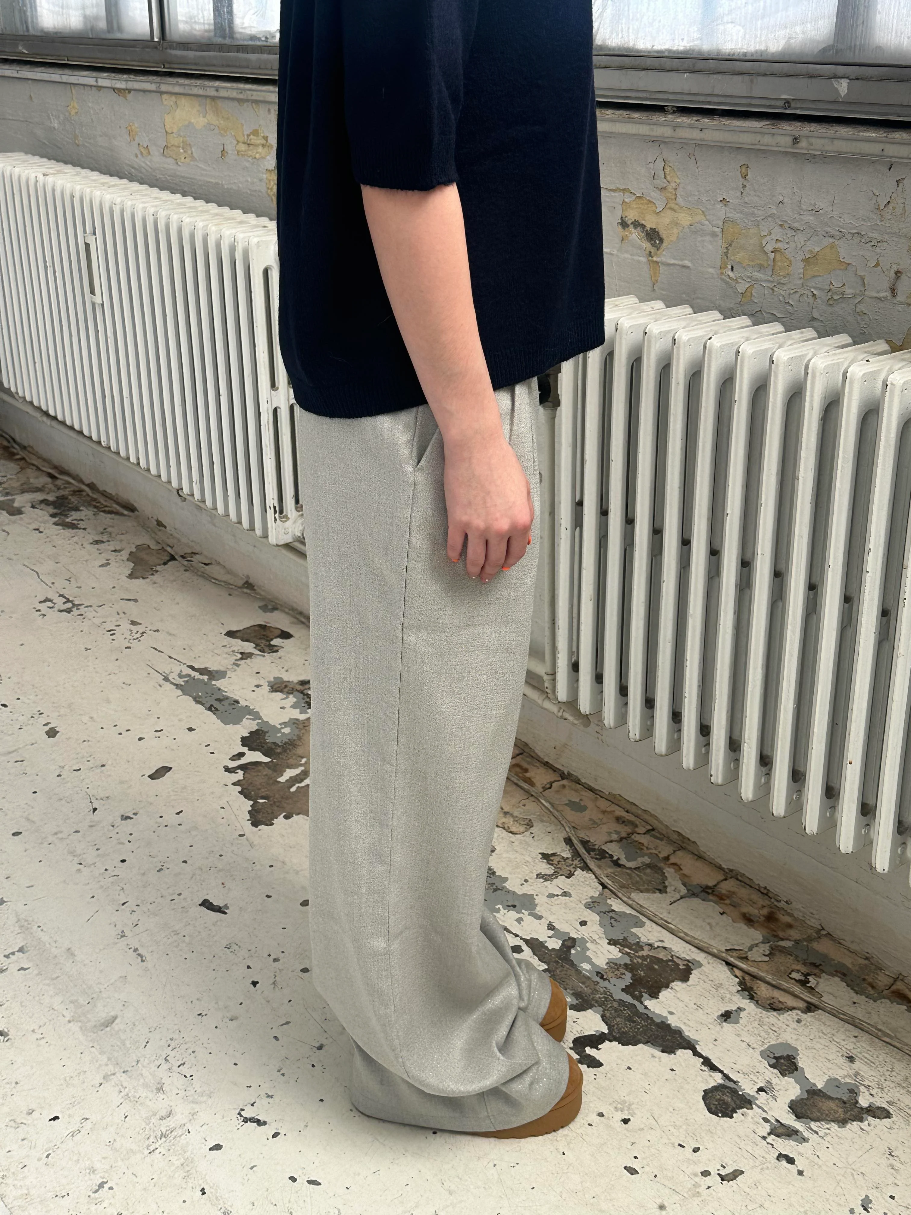 Donna oversized glitter pants - Light grey 13 Donna oversized glitter pants - Light grey