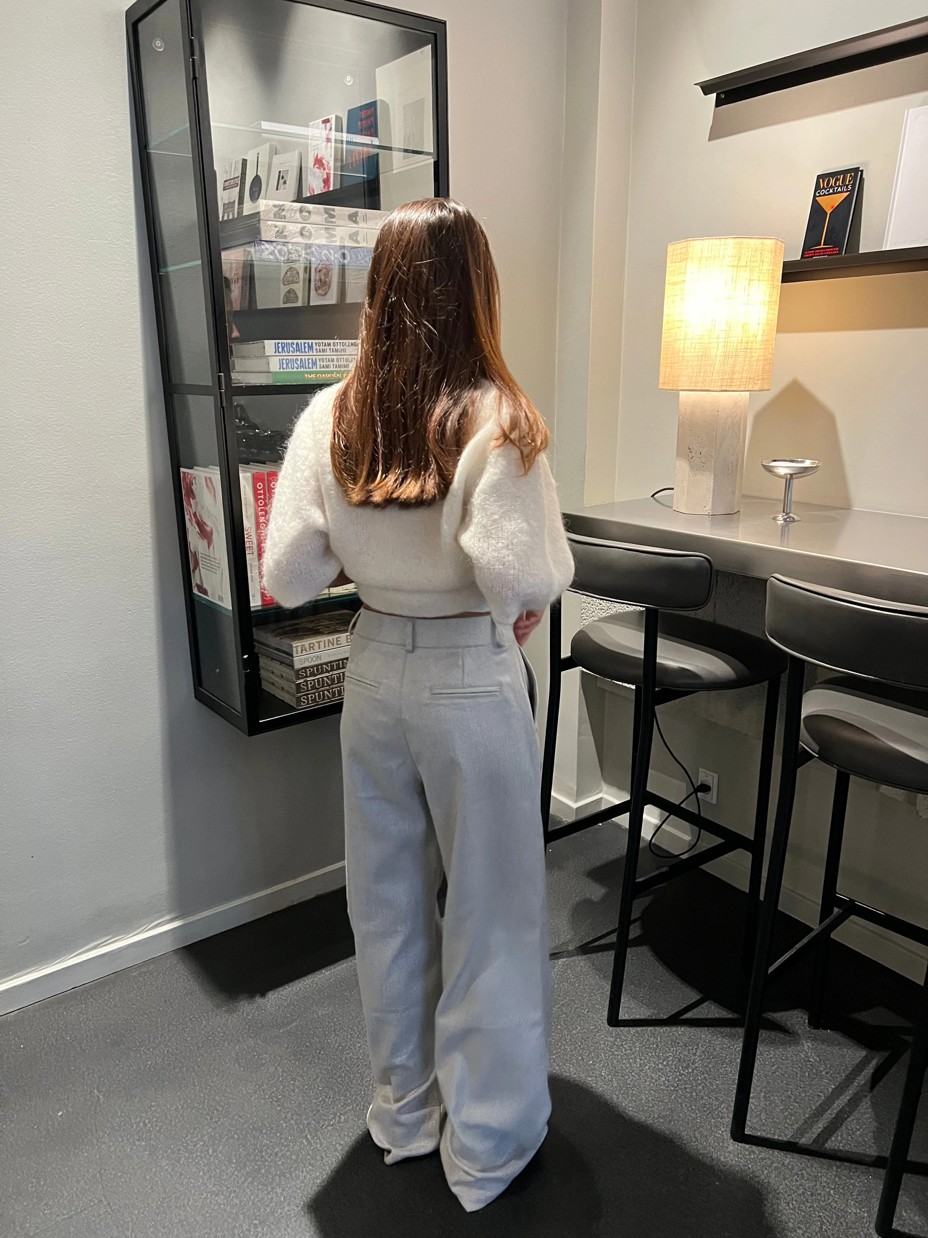 Donna oversized glitter pants - Light grey 7 Donna oversized glitter pants - Light grey