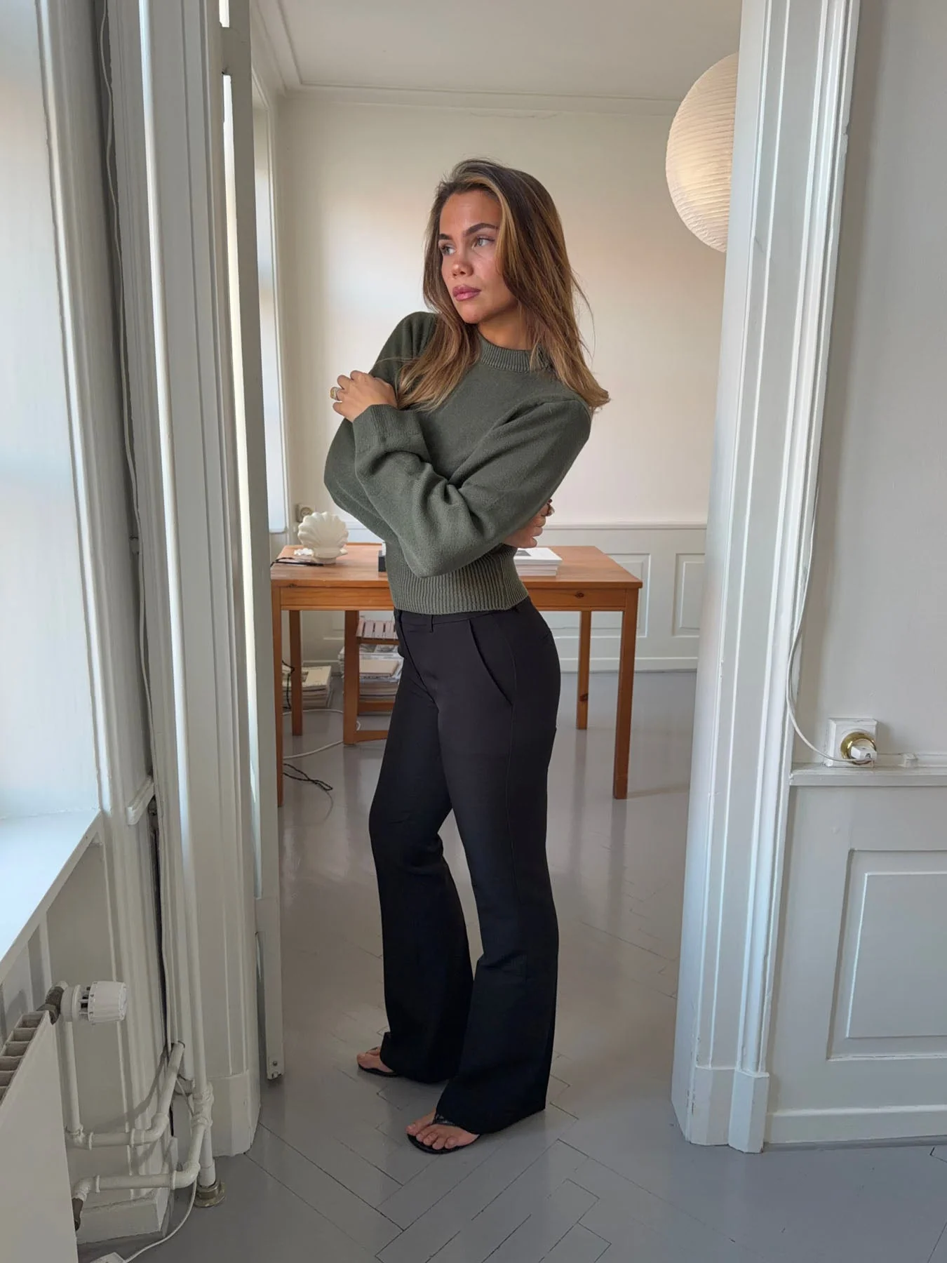 Flare pants with pockets - Black 3 Flare pants with pockets - Black