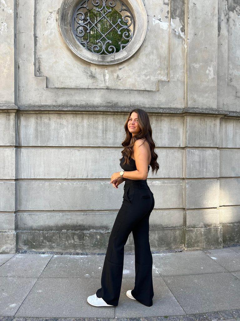 Flare pants with pockets - Black 5 Flare pants with pockets - Black