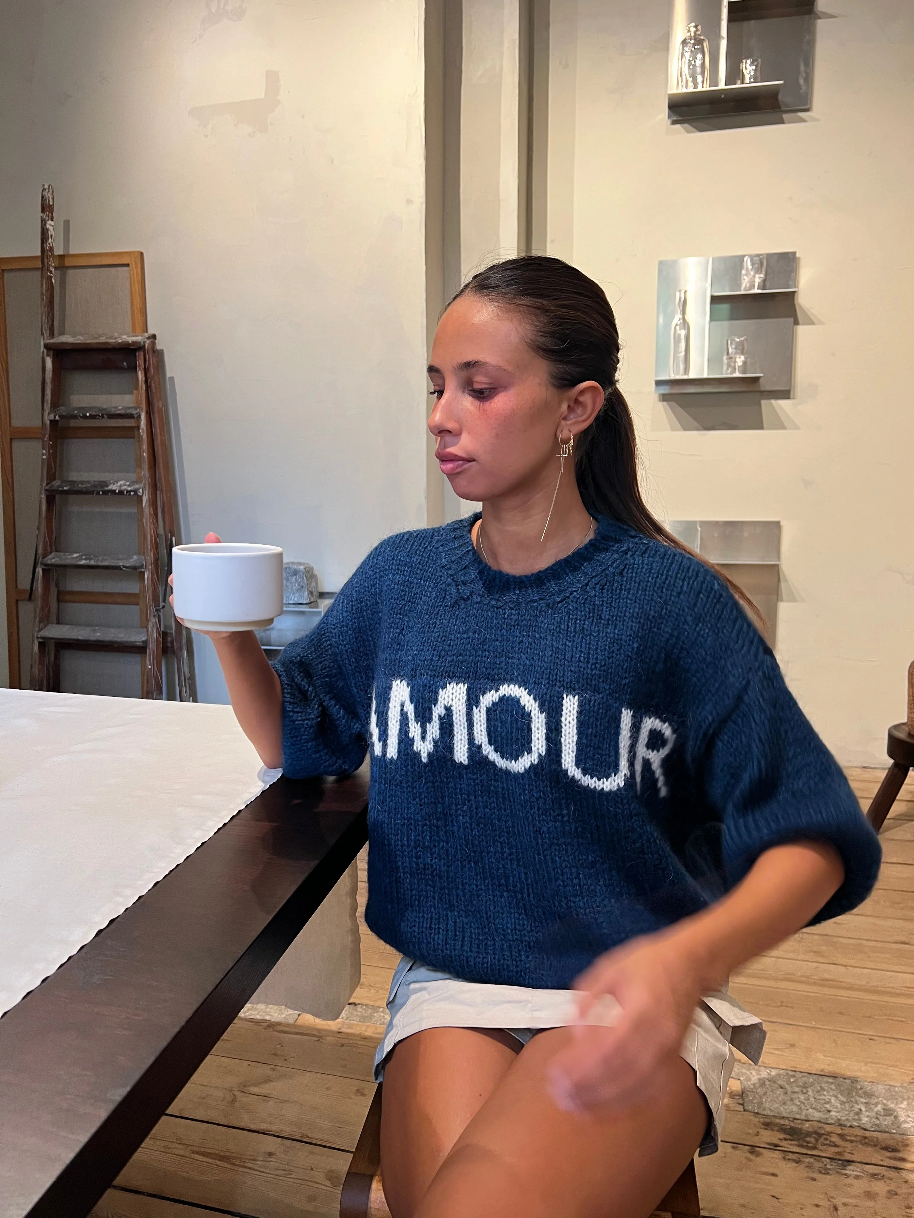 "Amour" knit - Navy 6 "Amour" knit - Navy