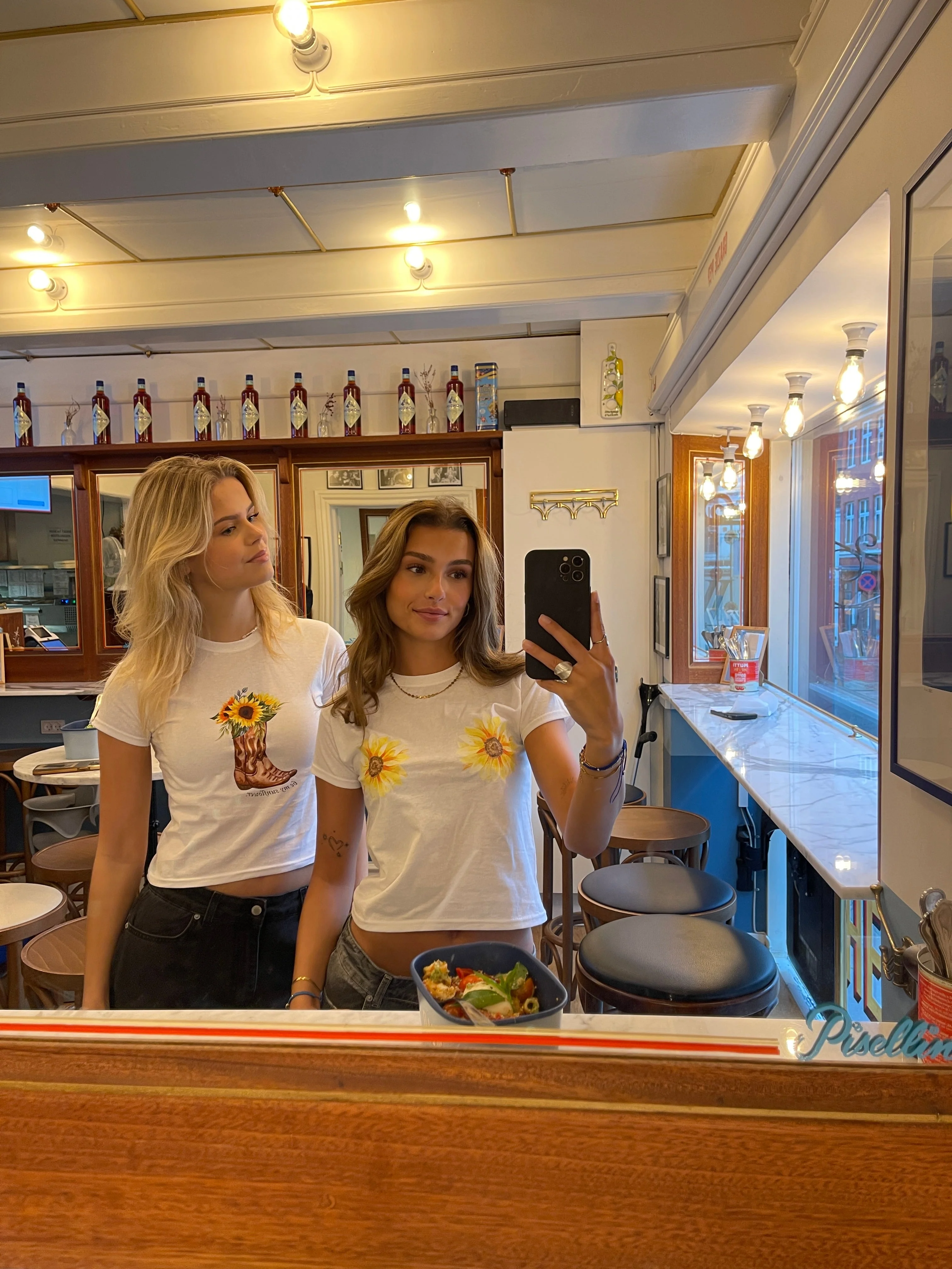 "Be my sunflower" baby tee - White 4 "Be my sunflower" baby tee - White