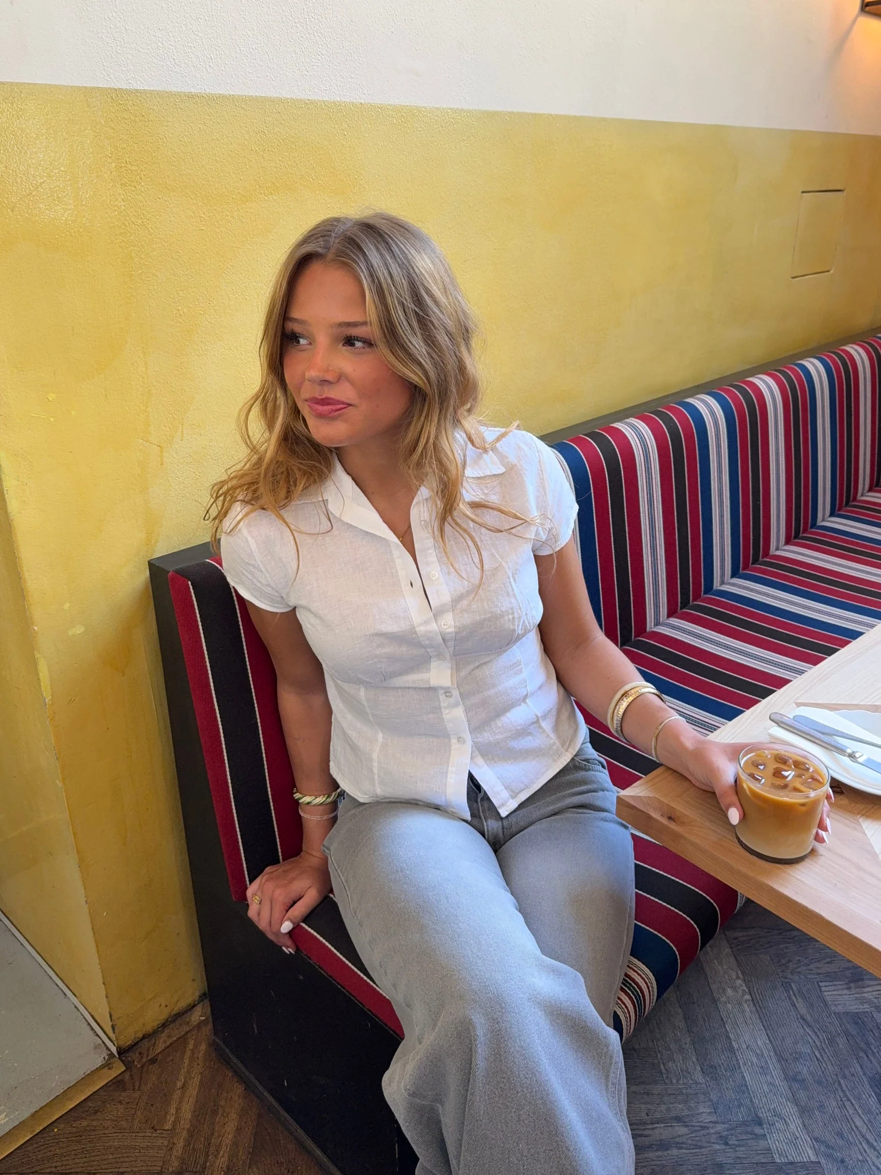 Alsine fitted shirt in linen - White 5 Alsine fitted shirt in linen - White