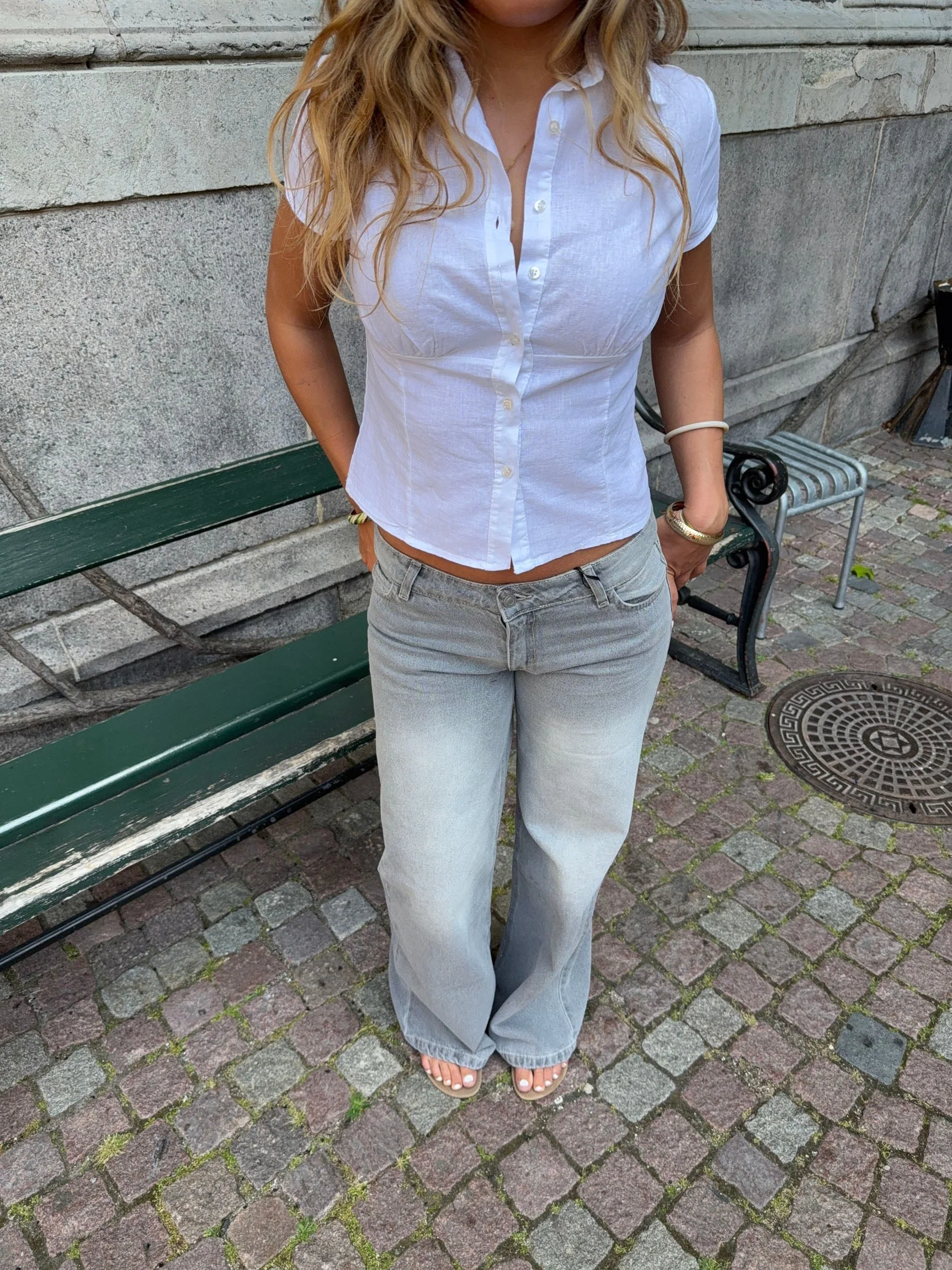 Alsine fitted shirt in linen - White 7 Alsine fitted shirt in linen - White