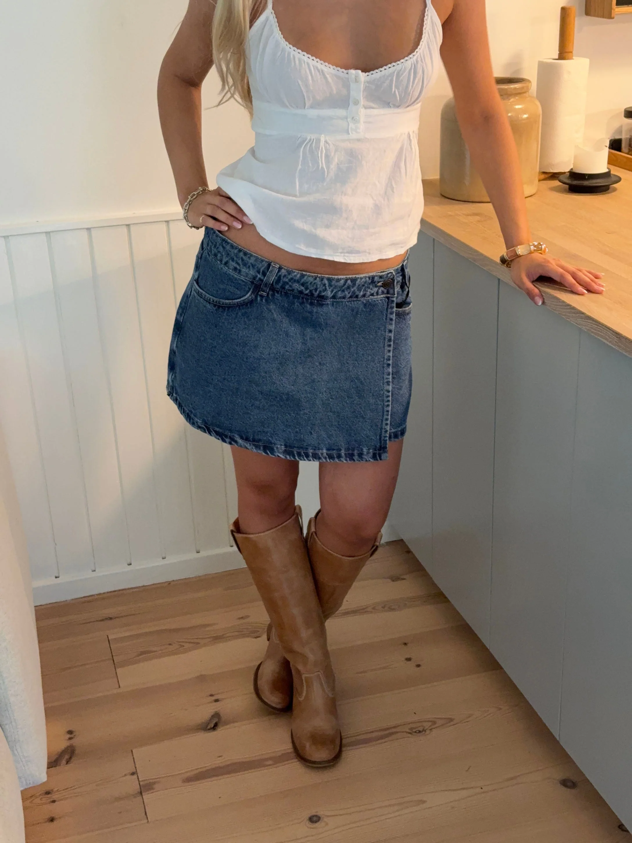 Amilie denim skorts - Blå 12 Amilie denim skorts - Blå