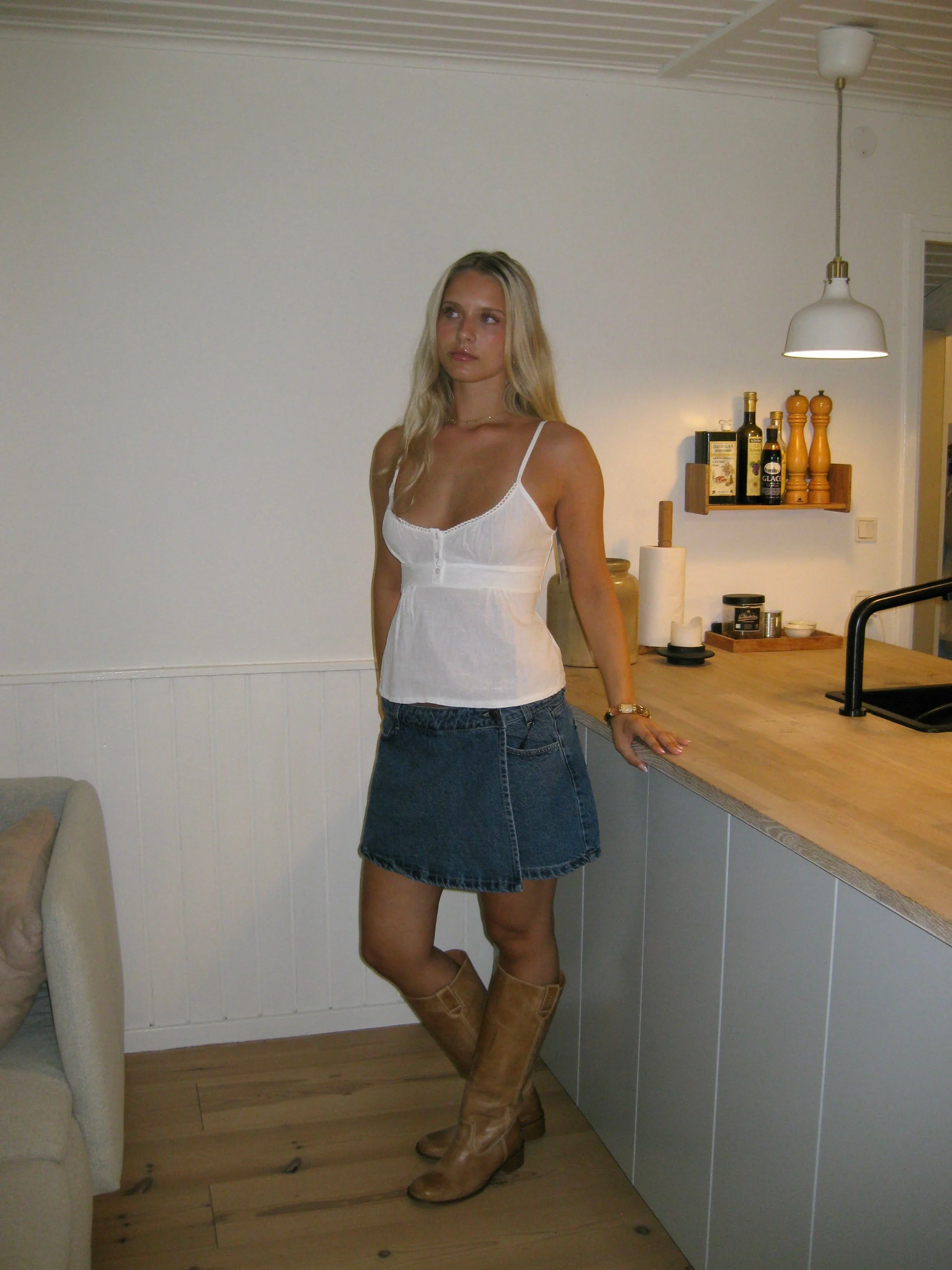 Amilie denim skorts - Blå 8 Amilie denim skorts - Blå