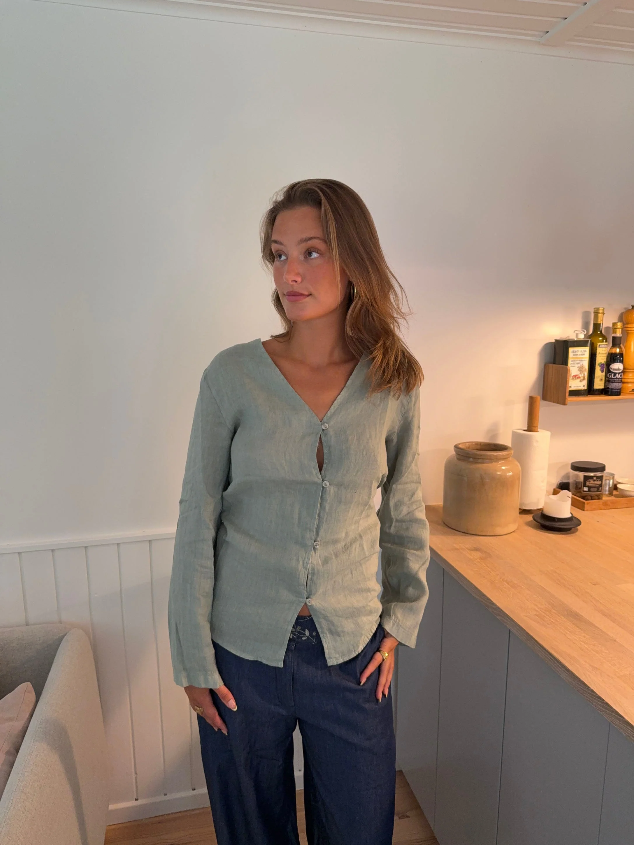 Amula linen shirt – Mint green 10 Amula linen shirt – Mint green