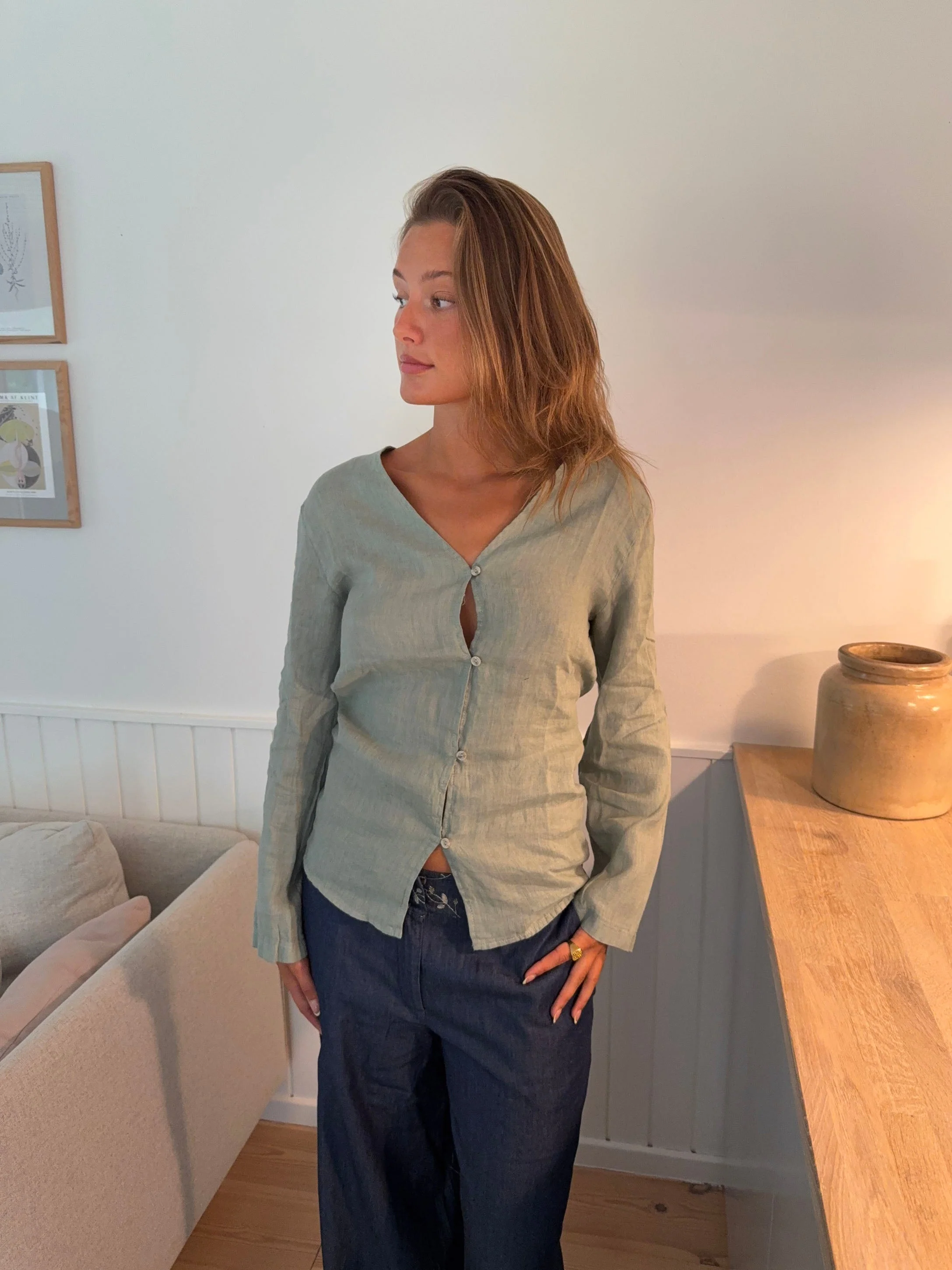 Amula linen shirt – Mint green 6 Amula linen shirt – Mint green