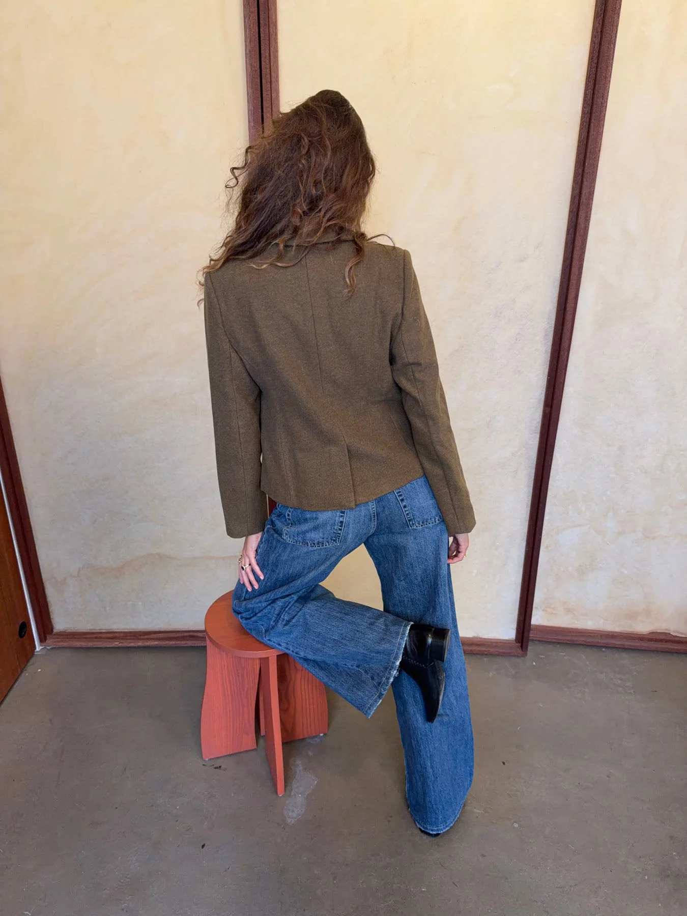 Anahita cropped blazer - Khaki 3 Anahita cropped blazer - Khaki