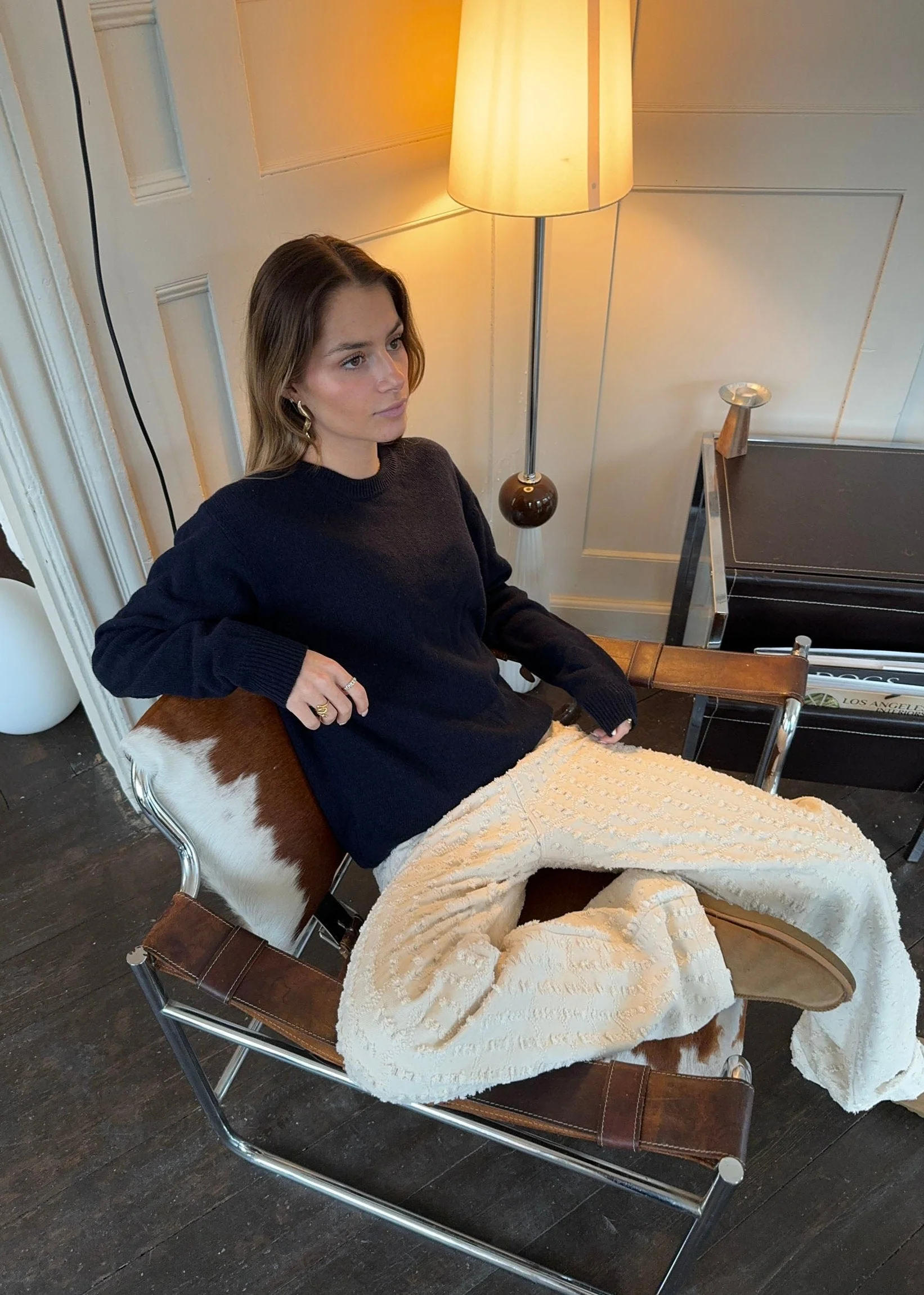 Ariana trousers with pattern - Off white 2 Ariana trousers with pattern - Off white