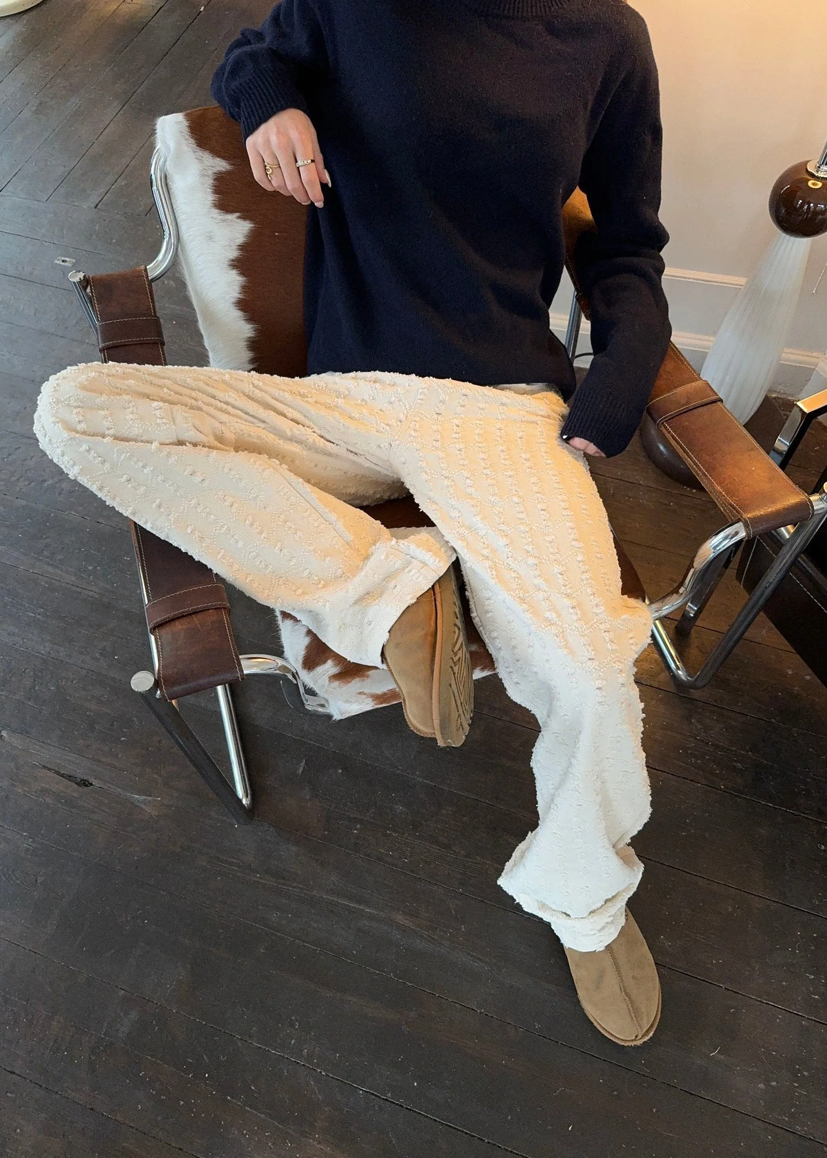 Ariana trousers with pattern - Off white 3 Ariana trousers with pattern - Off white
