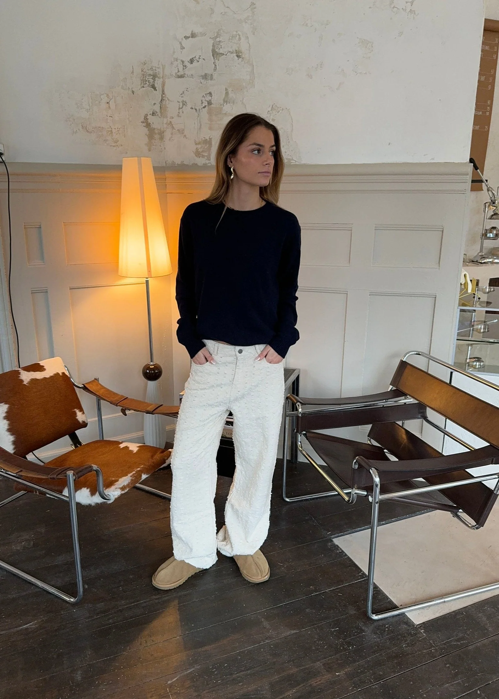 Ariana trousers with pattern - Off white 4 Ariana trousers with pattern - Off white