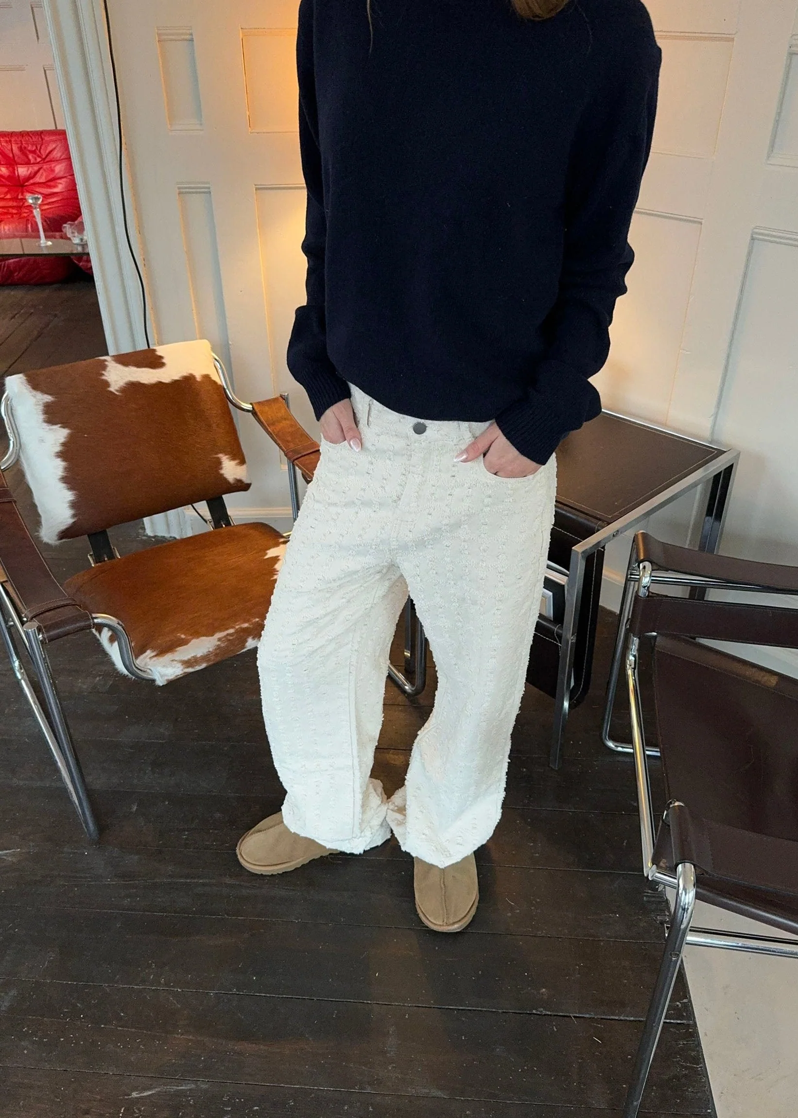 Ariana trousers with pattern - Off white 7 Ariana trousers with pattern - Off white