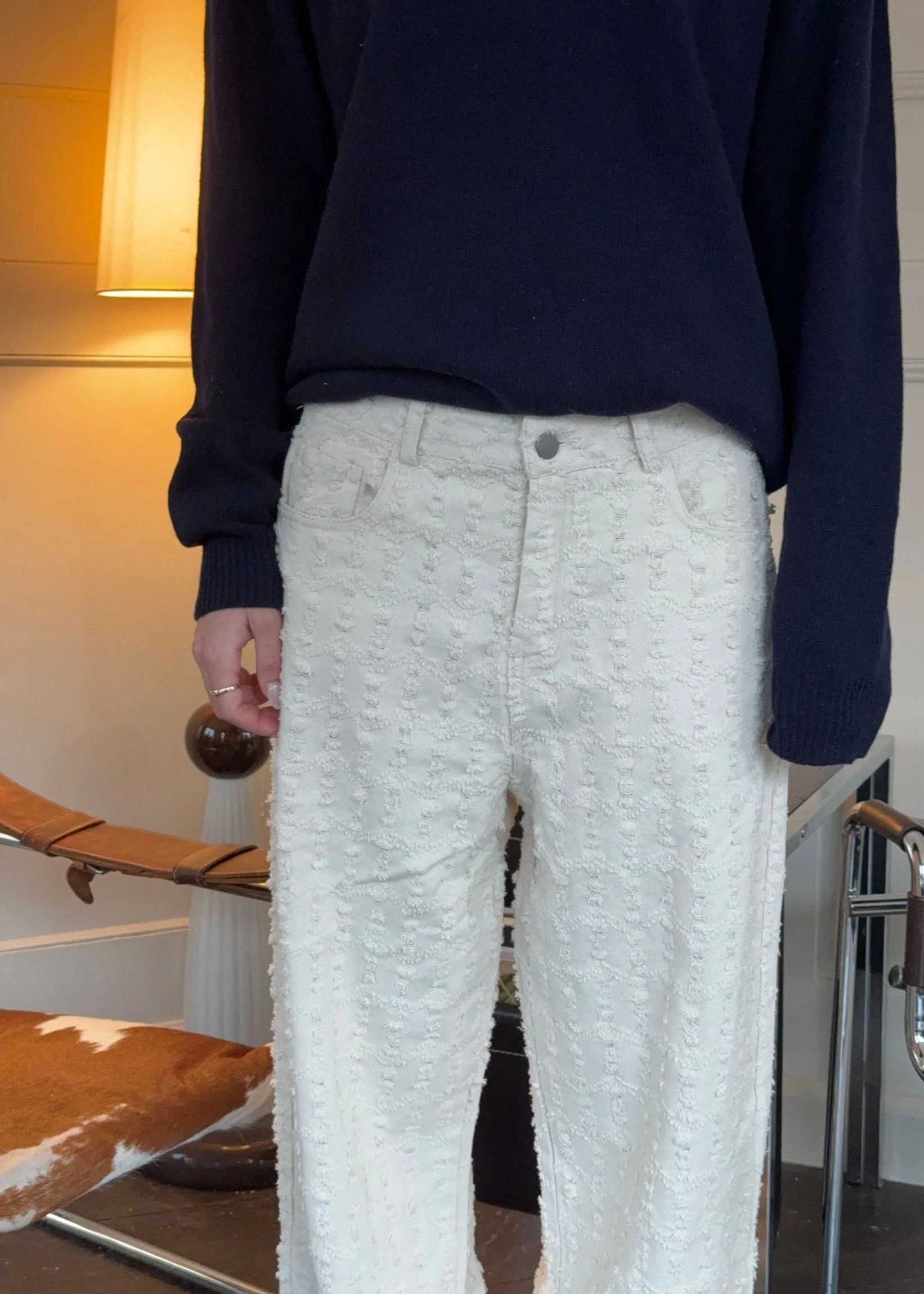 Ariana trousers with pattern - Off white 9 Ariana trousers with pattern - Off white