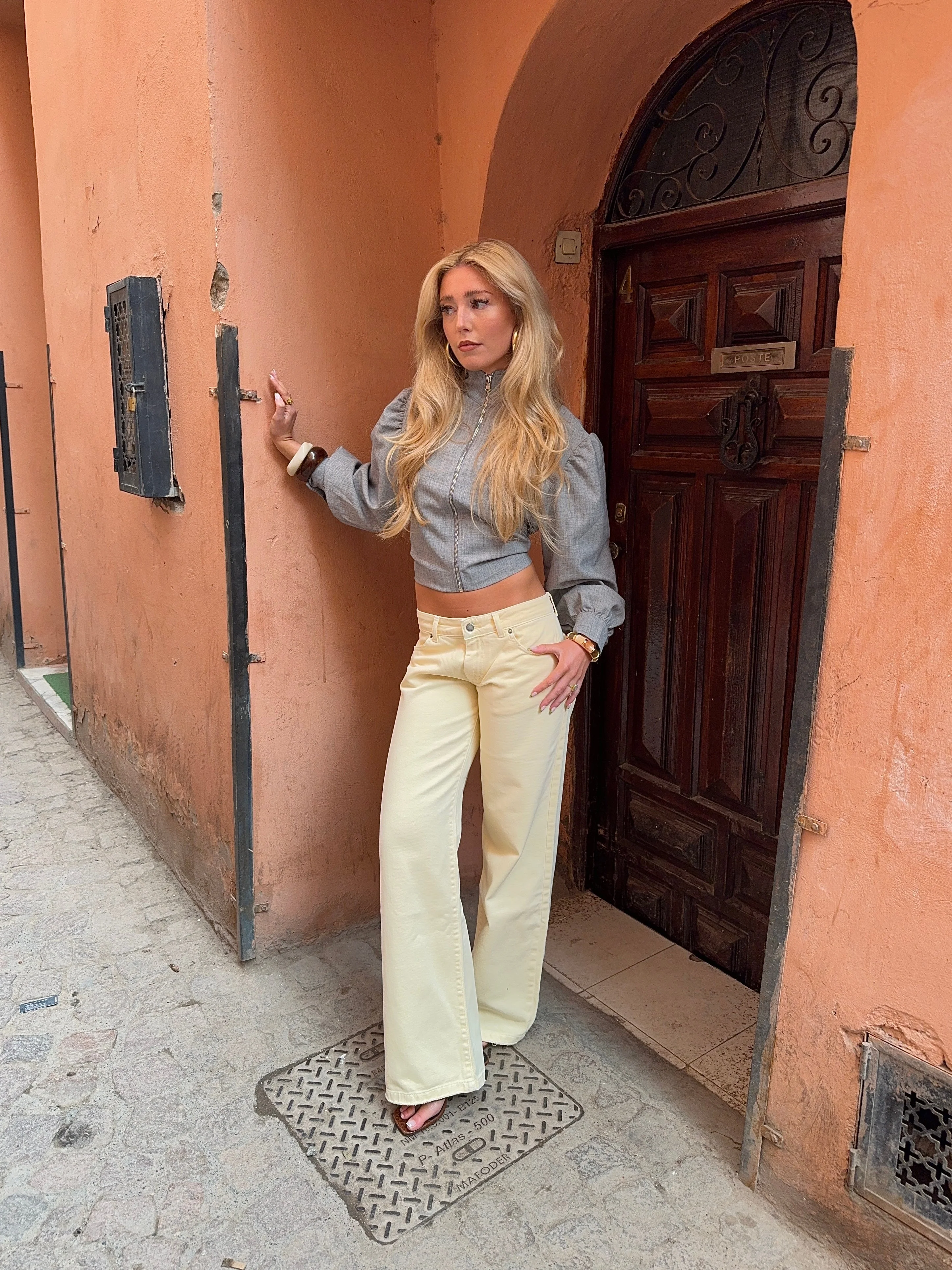 Audrena low waisted jeans - Yellow 10 Audrena low waisted jeans - Yellow