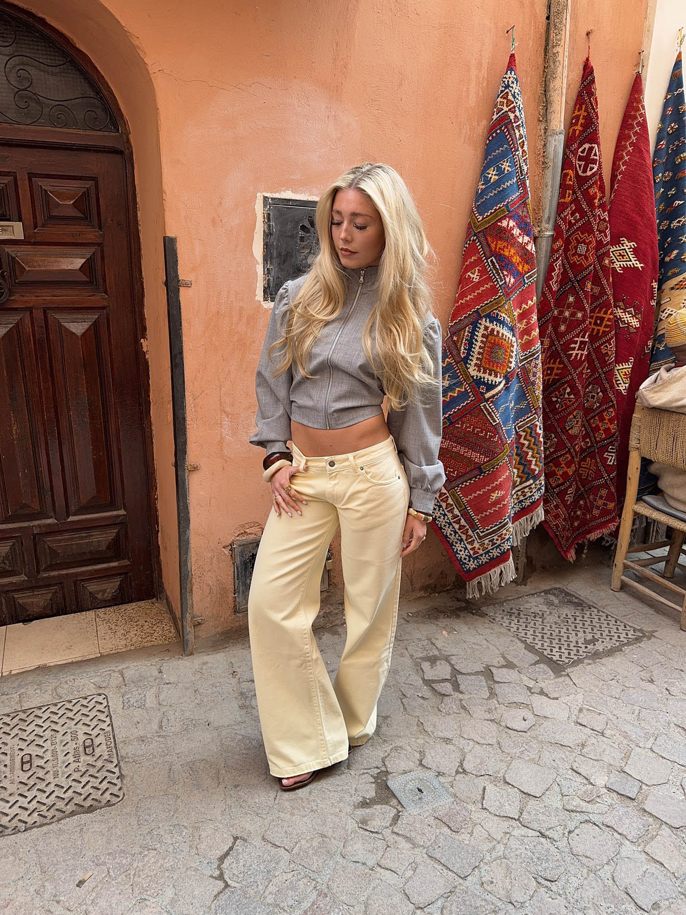 Audrena low waisted jeans - Yellow 11 Audrena low waisted jeans - Yellow