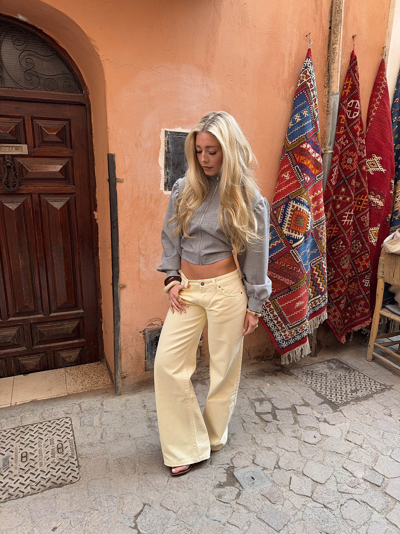 Audrena low waisted jeans - Yellow 5 Audrena low waisted jeans - Yellow