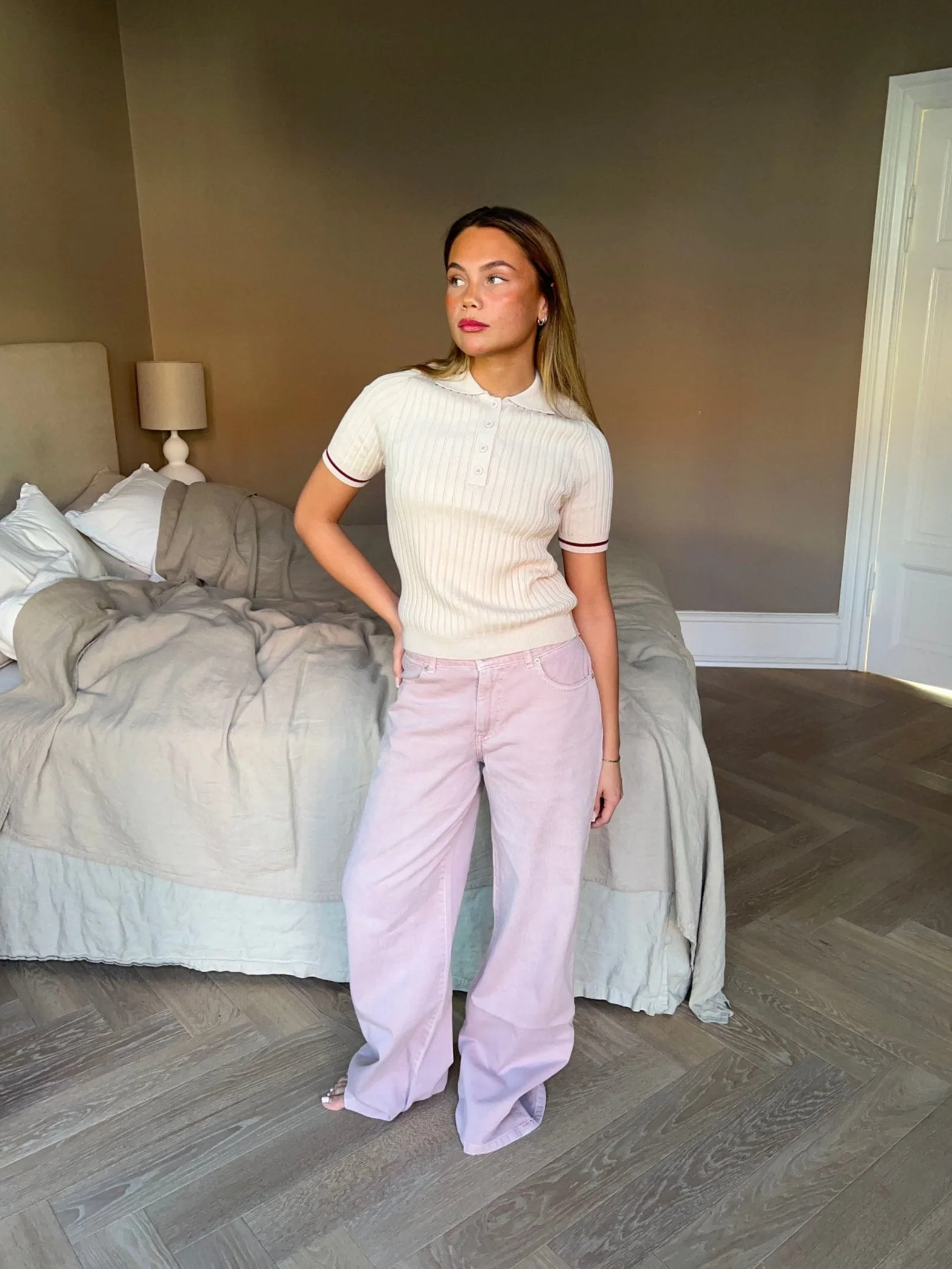 Audrey jeans - Dusty pink 3 Audrey jeans - Dusty pink