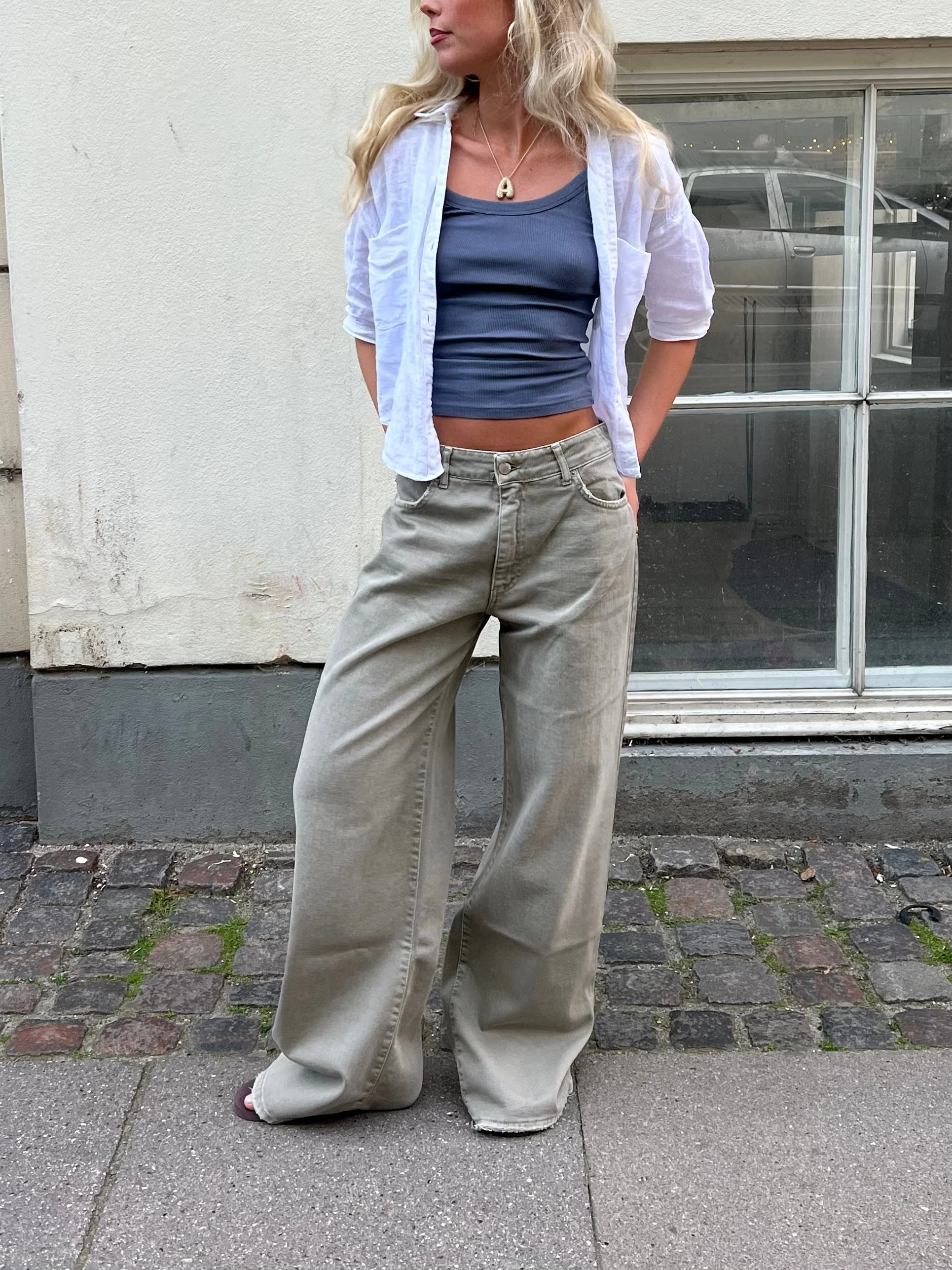 Audrey jeans - Sage green 10 Audrey jeans - Sage green