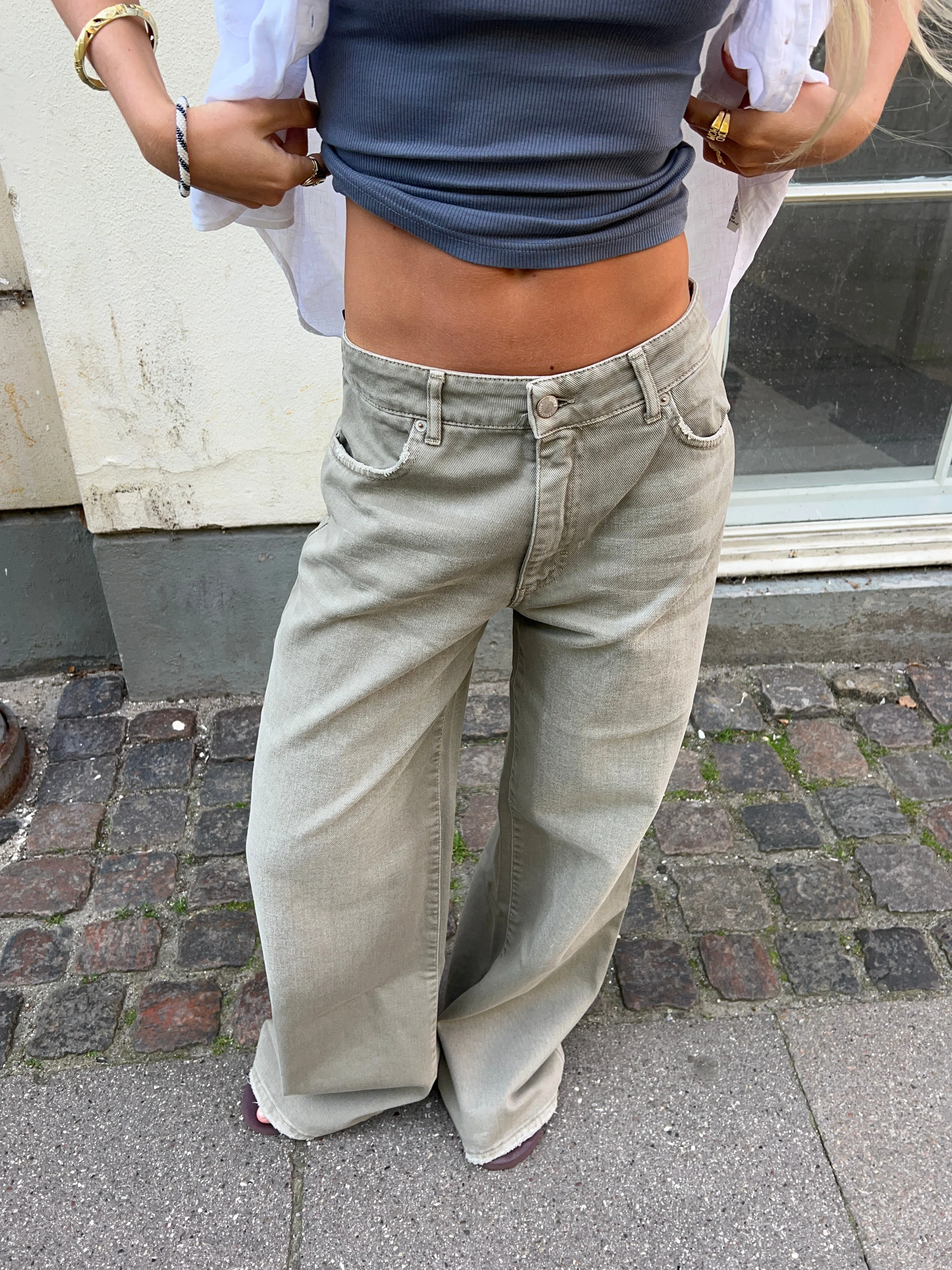 Audrey jeans - Sage green 11 Audrey jeans - Sage green