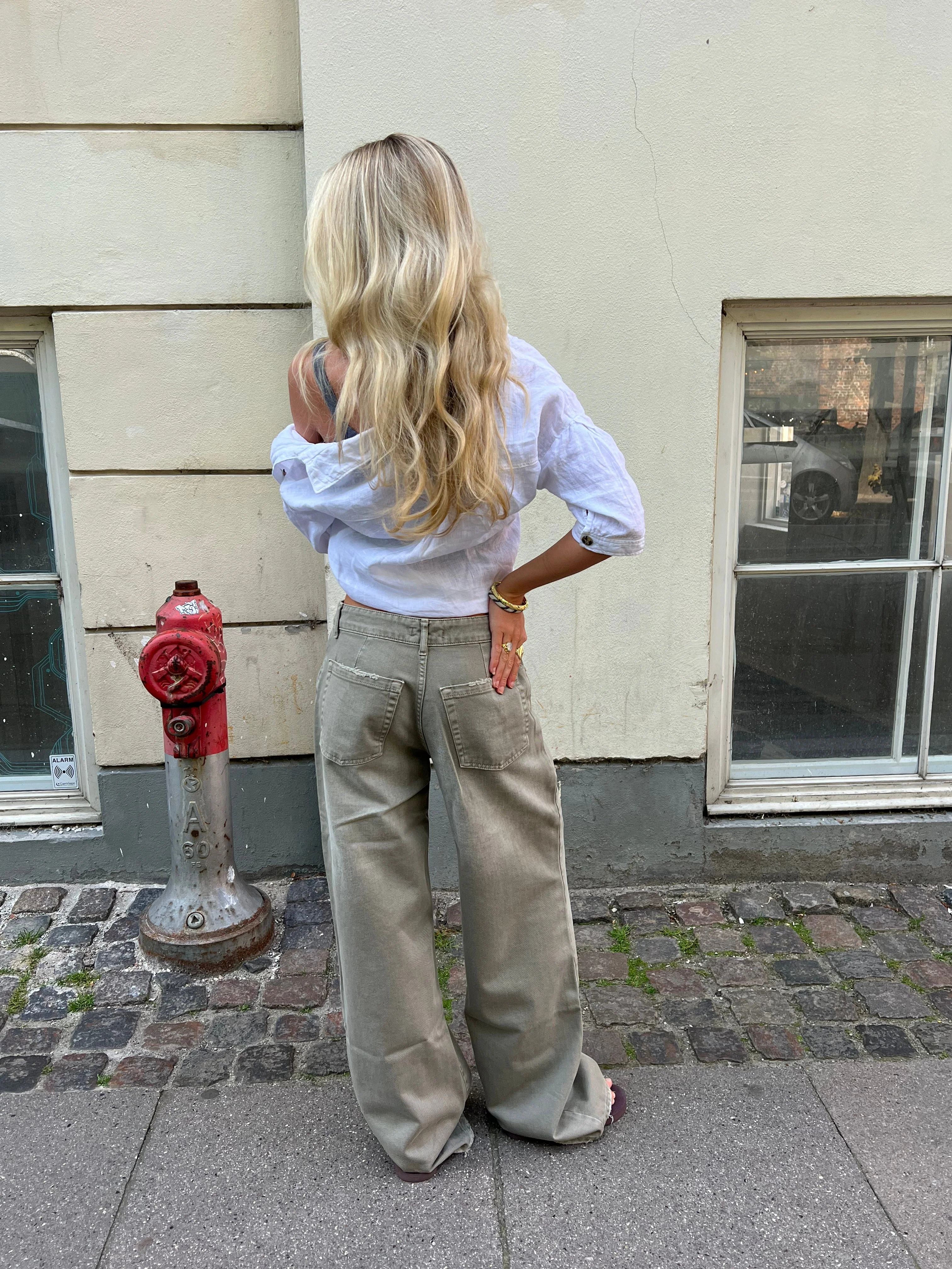Audrey jeans - Sage green 6 Audrey jeans - Sage green