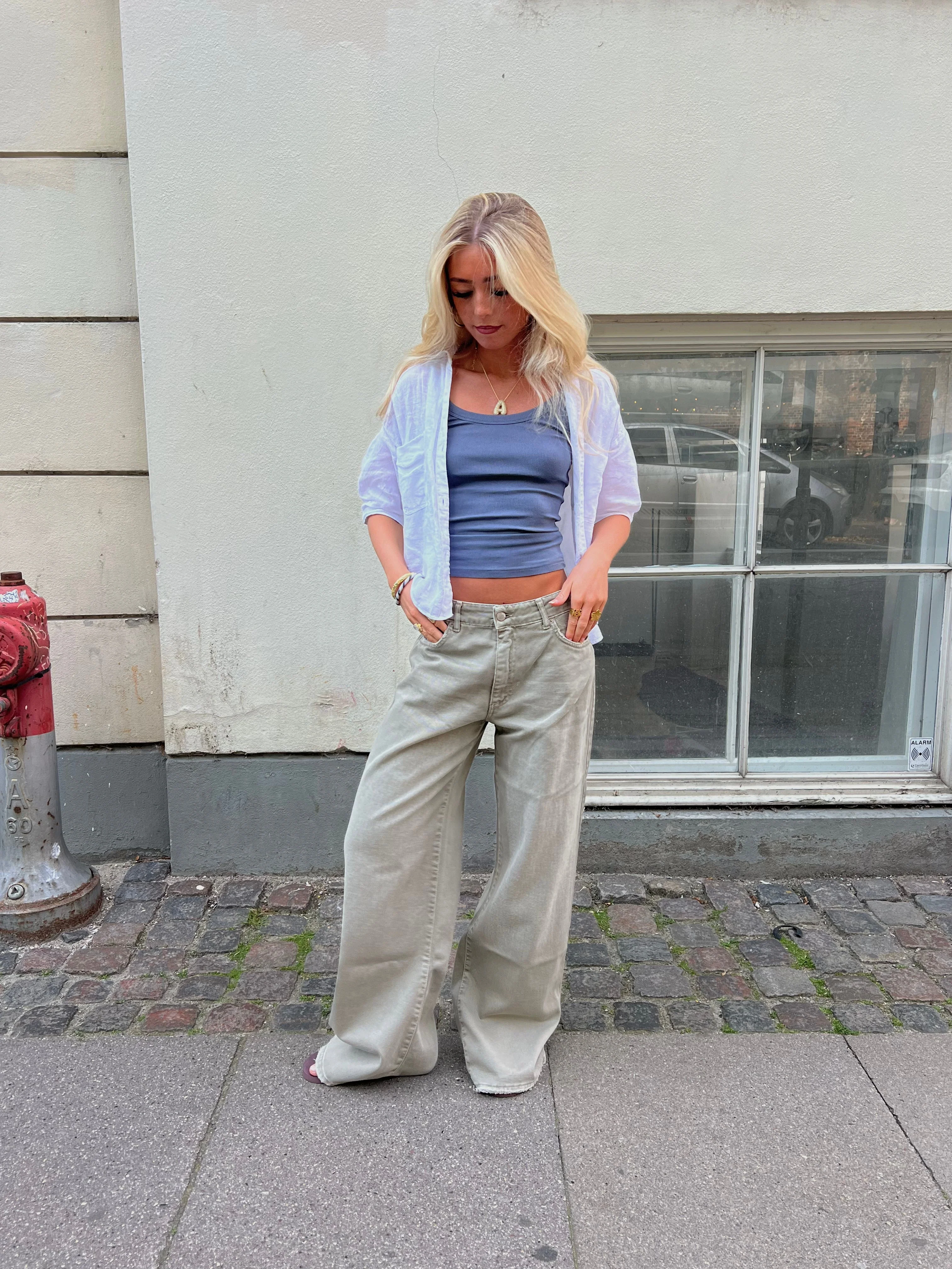 Audrey jeans - Sage green 8 Audrey jeans - Sage green