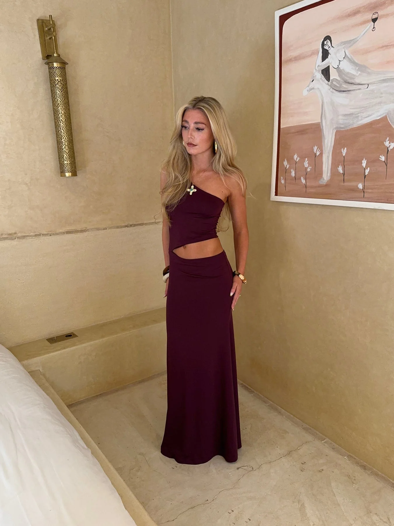 Baili maxi dress with cut out - Purple 7 Baili maxi dress with cut out - Purple