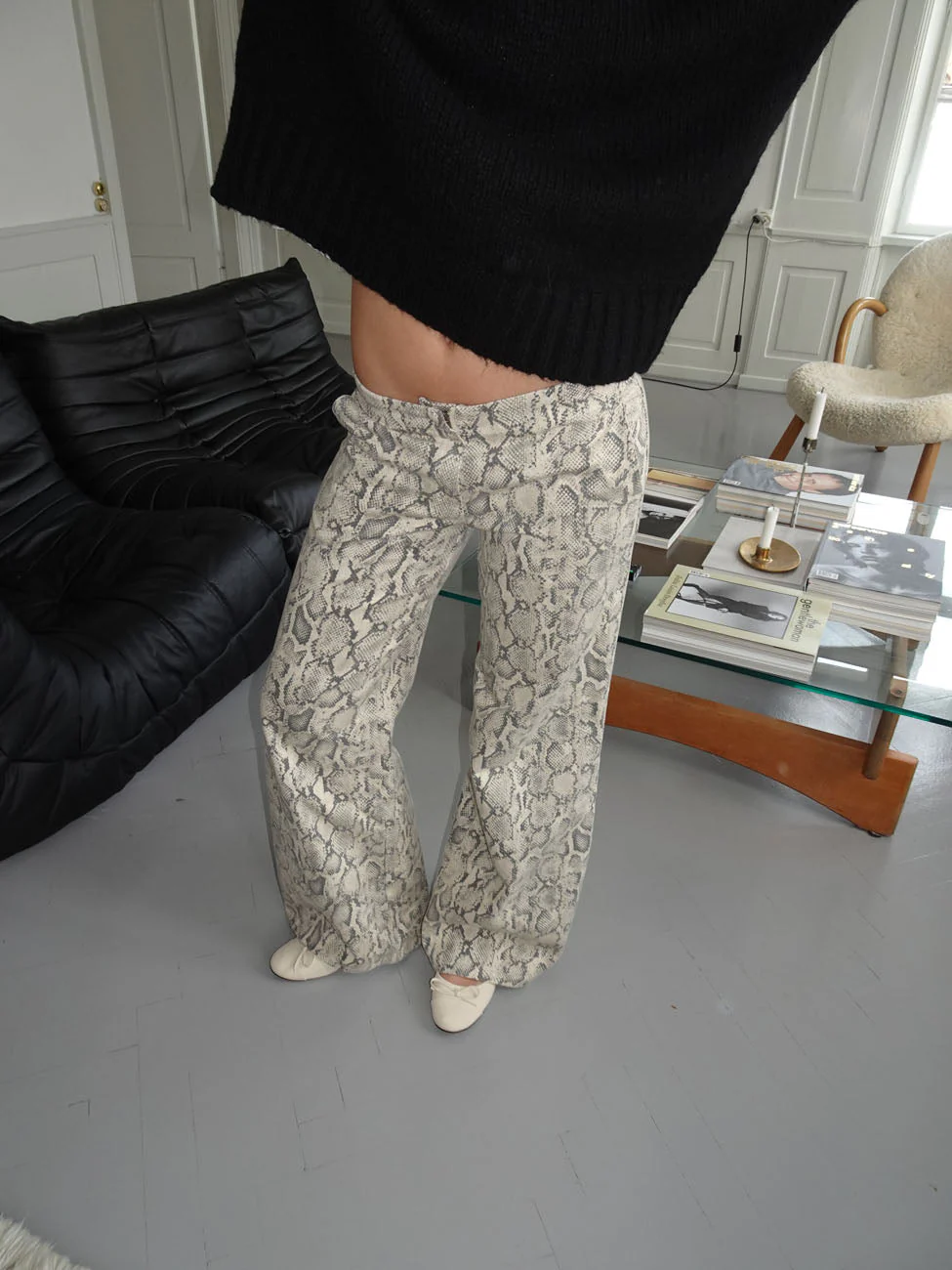 Berline trousers with snake print – Beige/grey 6 Berline trousers with snake print – Beige/grey