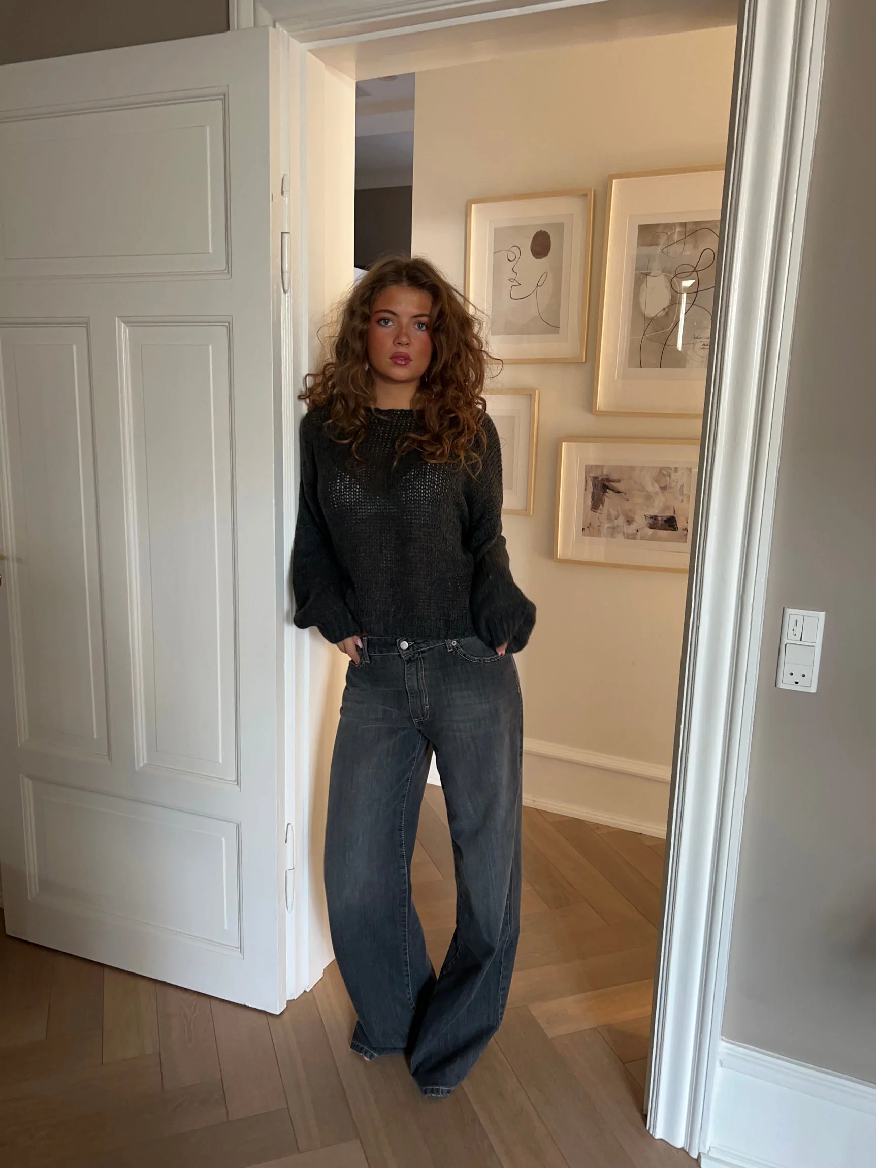 Berna knit with tie details - Dark grey 7 Berna knit with tie details - Dark grey