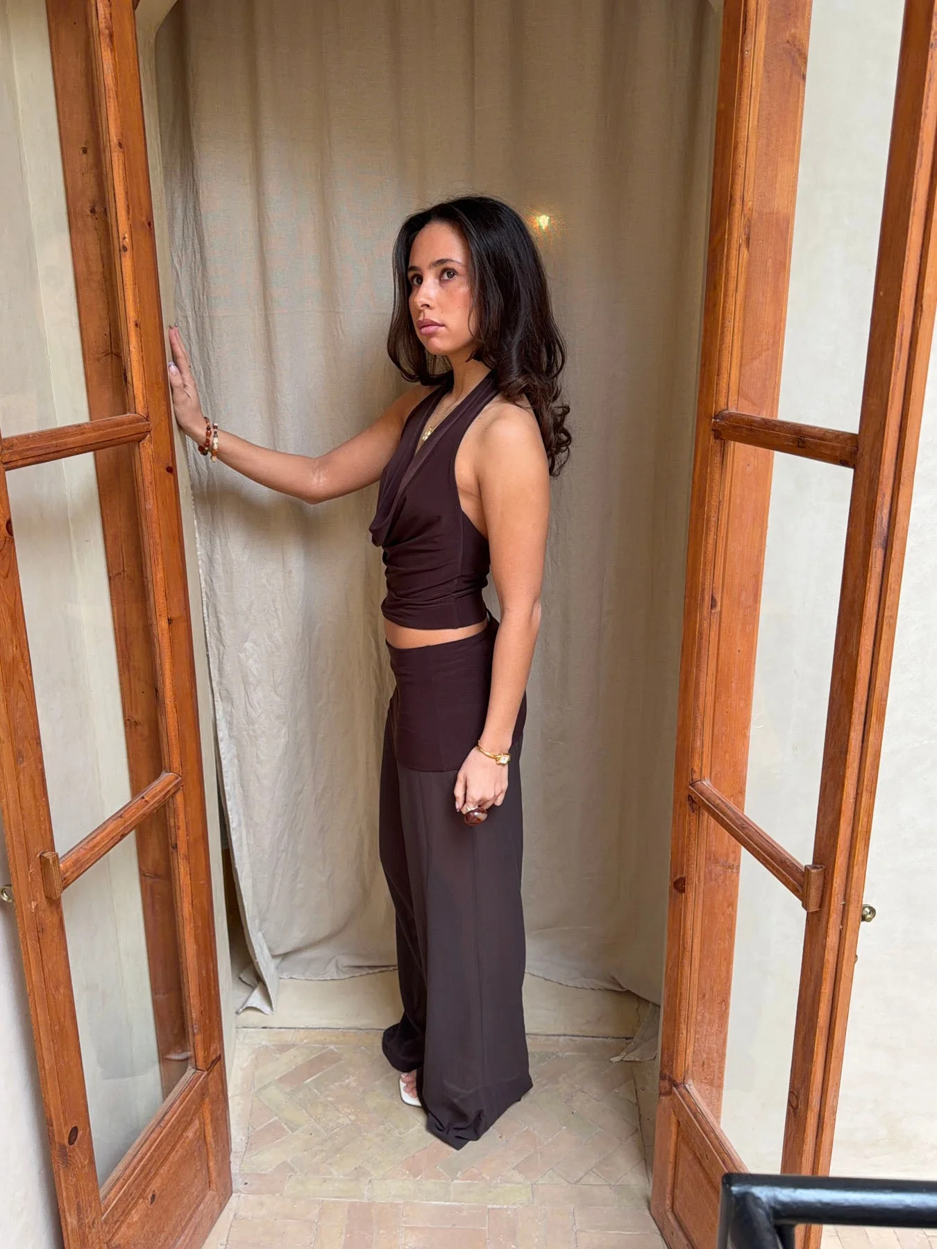 Bila mesh trousers - Brown 10 Bila mesh trousers - Brown