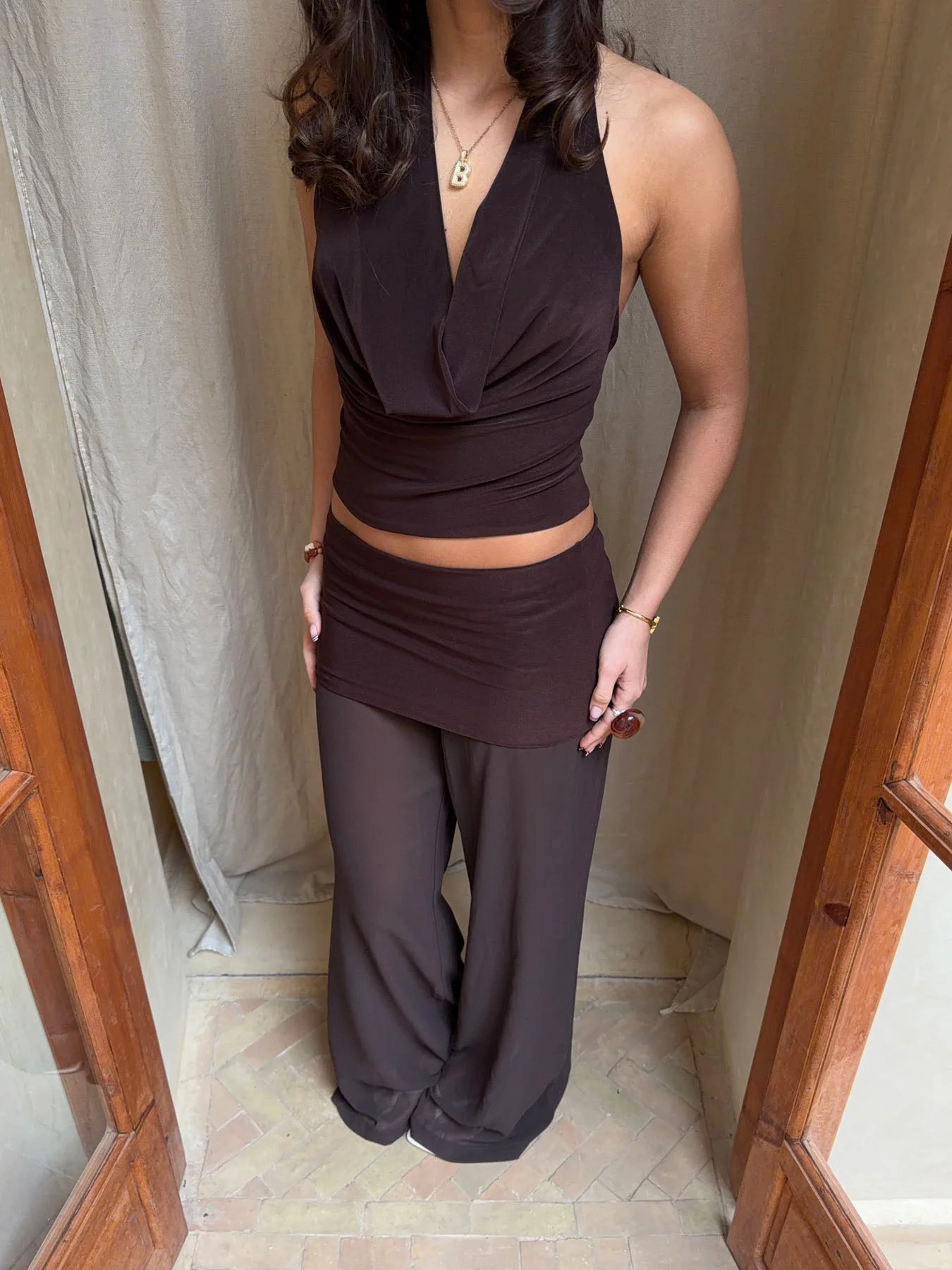 Bila mesh trousers - Brown 6 Bila mesh trousers - Brown