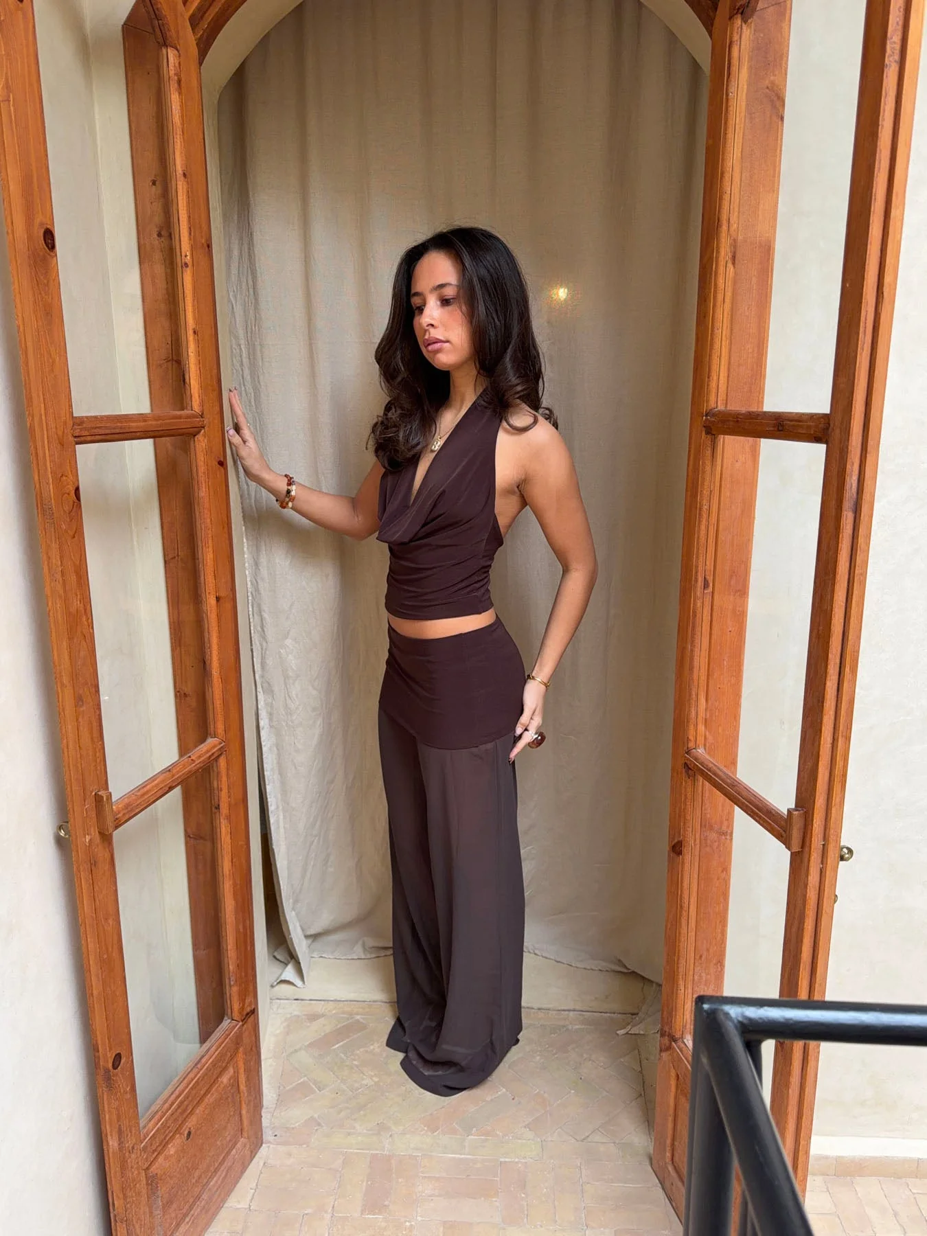 Bila mesh trousers - Brown 8 Bila mesh trousers - Brown
