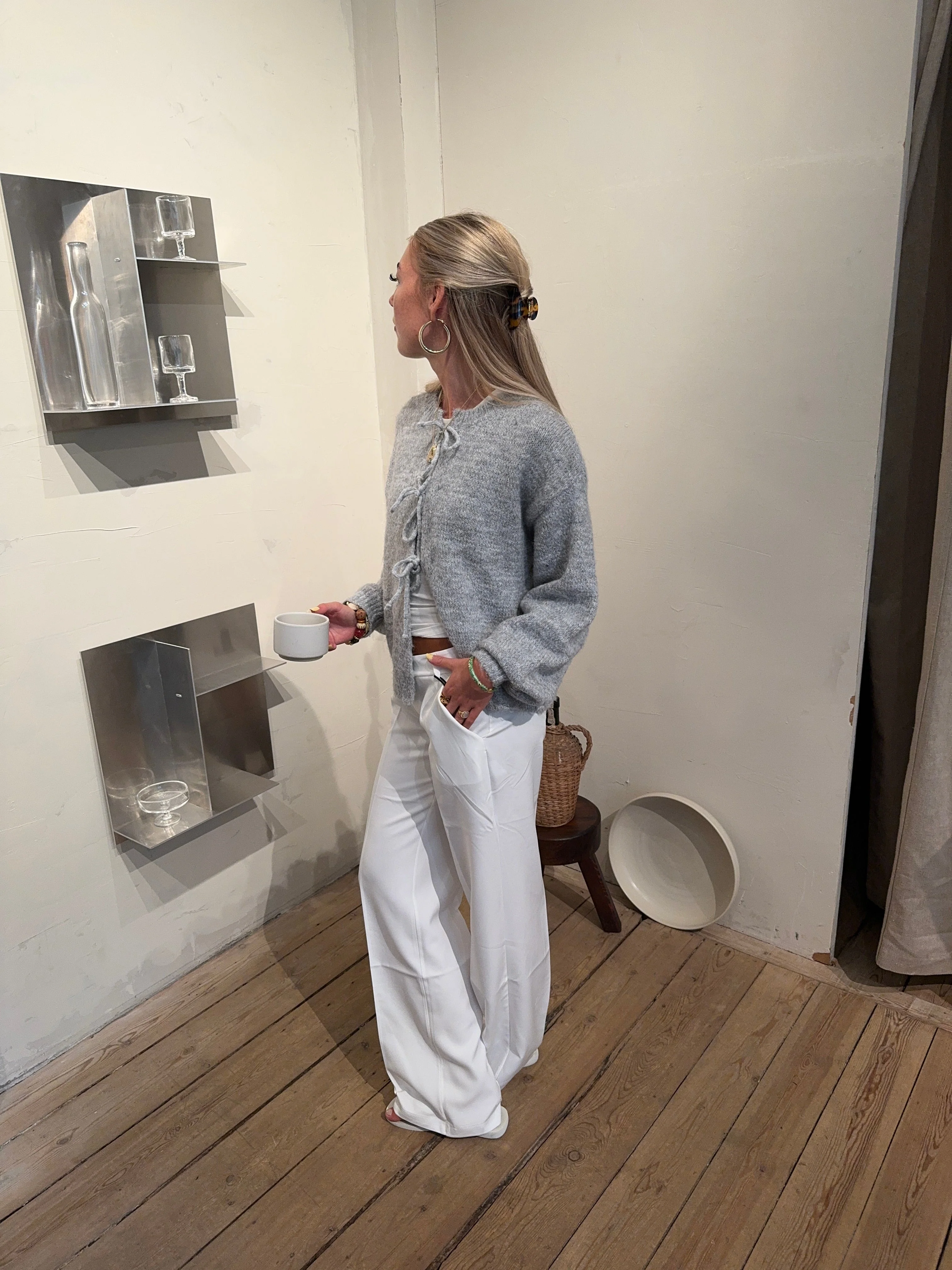 Britney low waisted suit pants - White 8 Britney low waisted suit pants - White