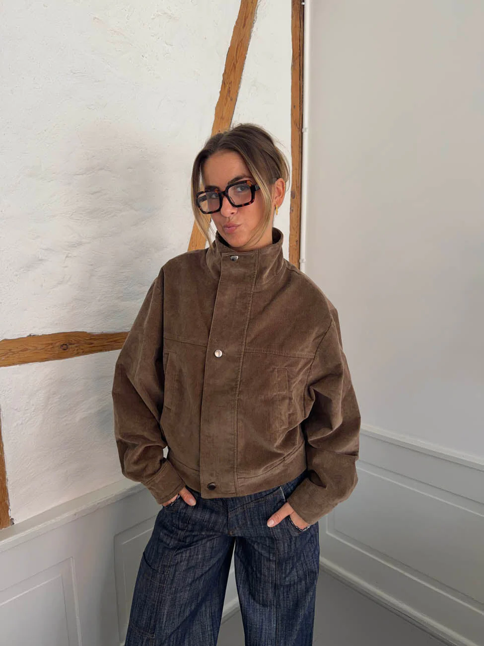 Bruno corduroy bomber jacket – Brown 14 Bruno corduroy bomber jacket – Brown