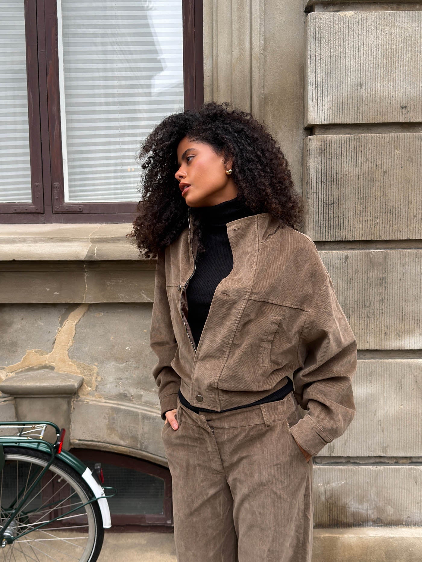 Bruno corduroy bomber jacket – Brown 5 Bruno corduroy bomber jacket – Brown