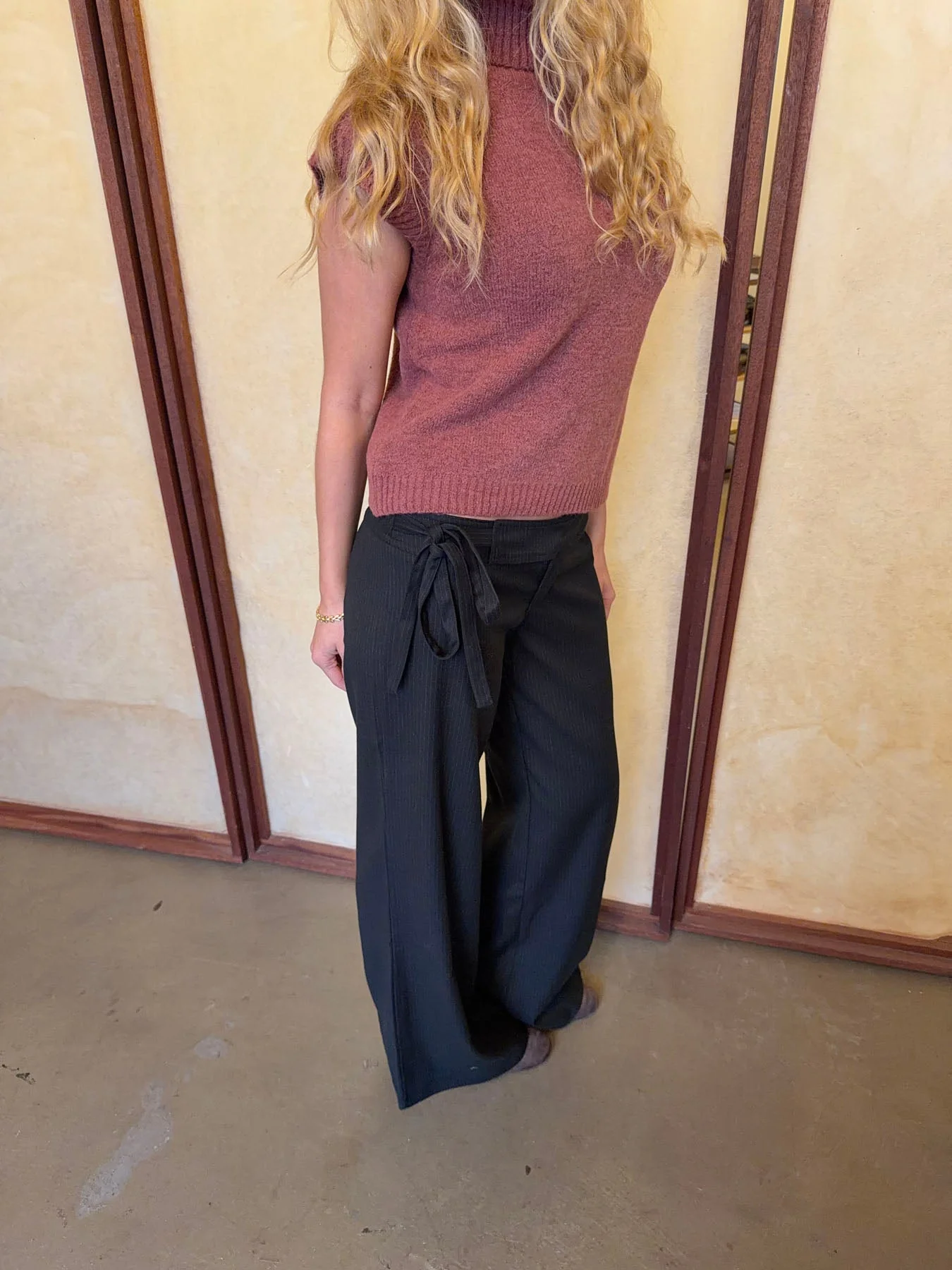 Buka pants with tie detail - Black 10 Buka pants with tie detail - Black