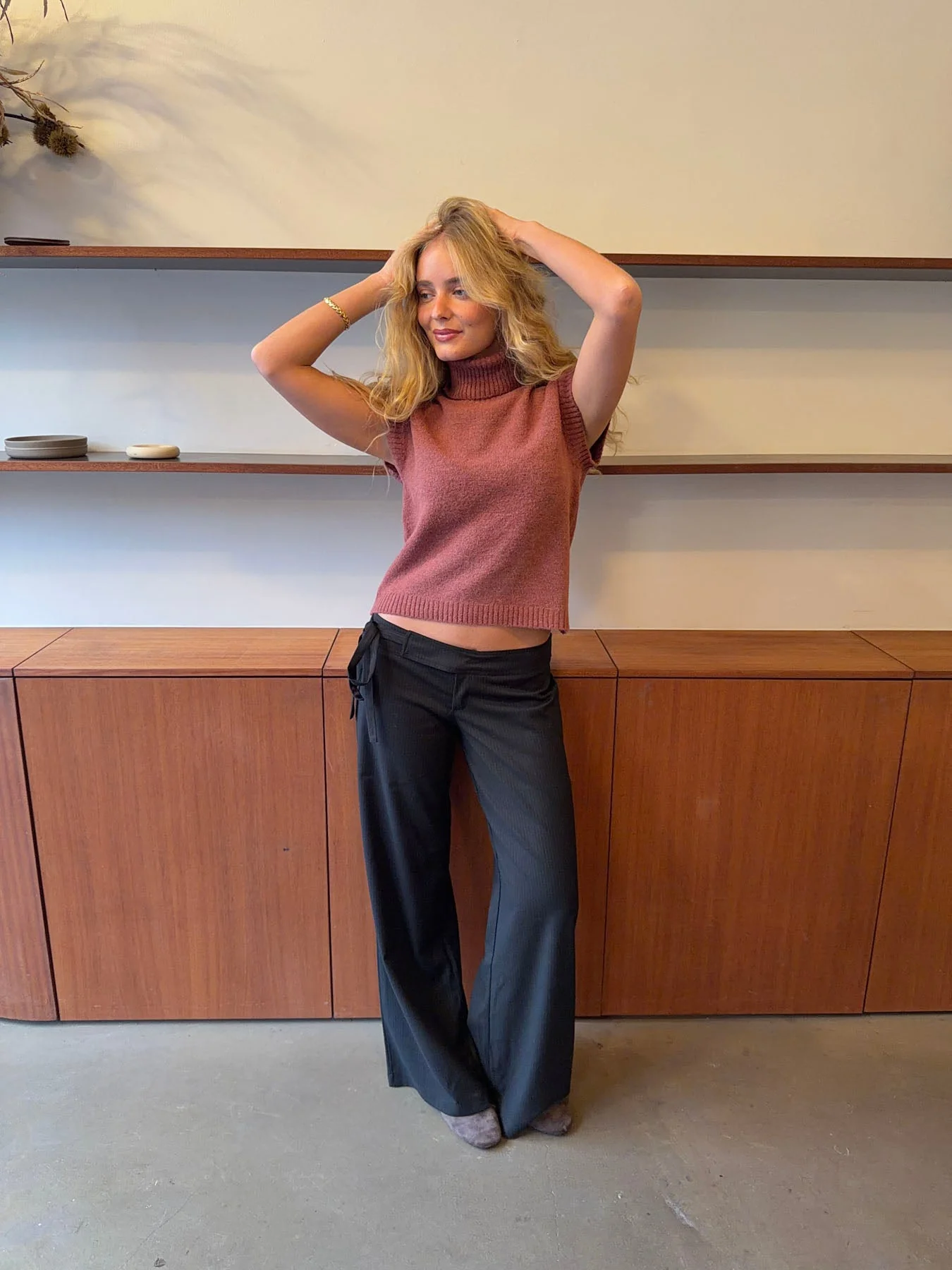 Buka pants with tie detail - Black 12 Buka pants with tie detail - Black