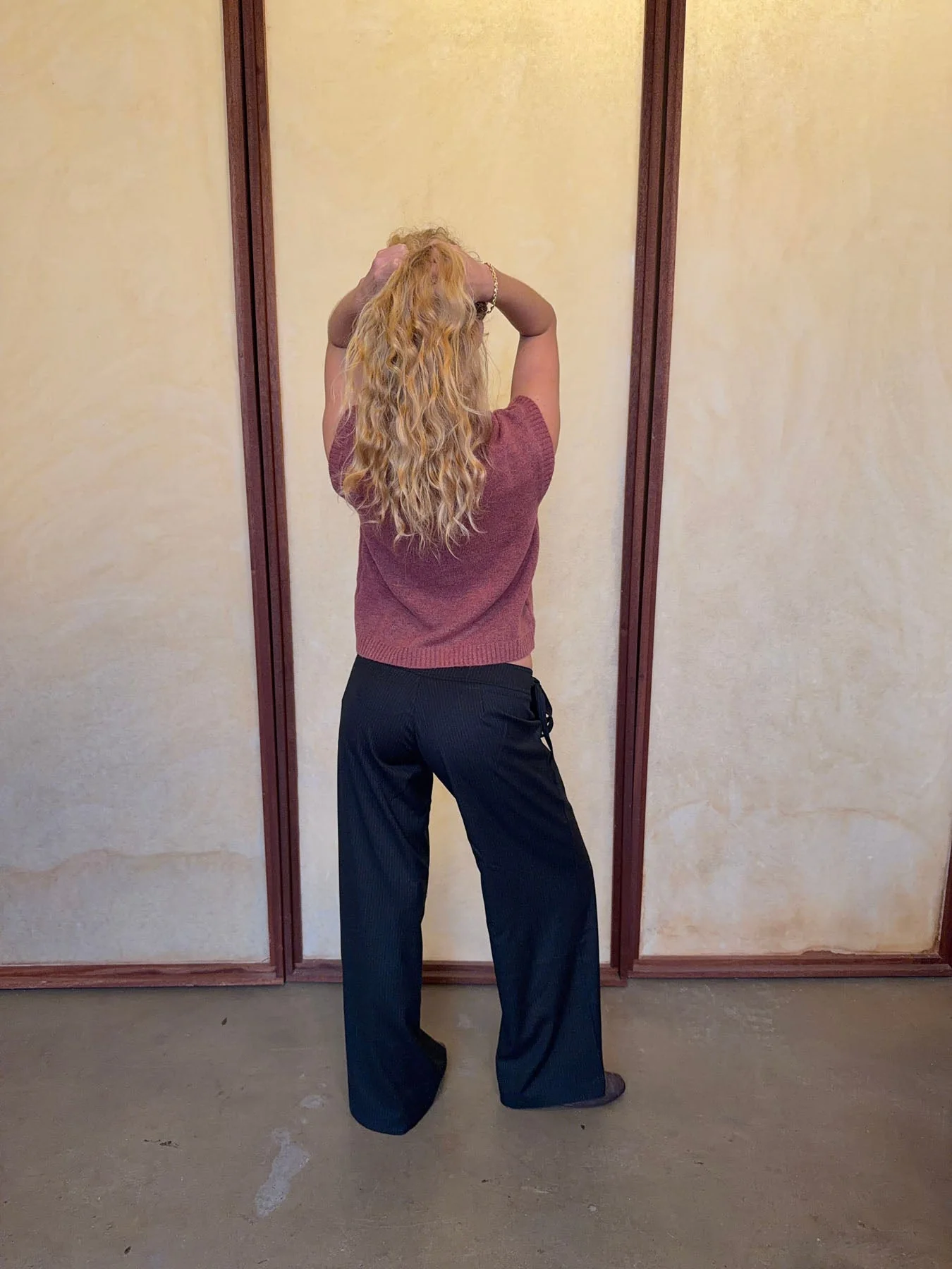 Buka pants with tie detail - Black 4 Buka pants with tie detail - Black