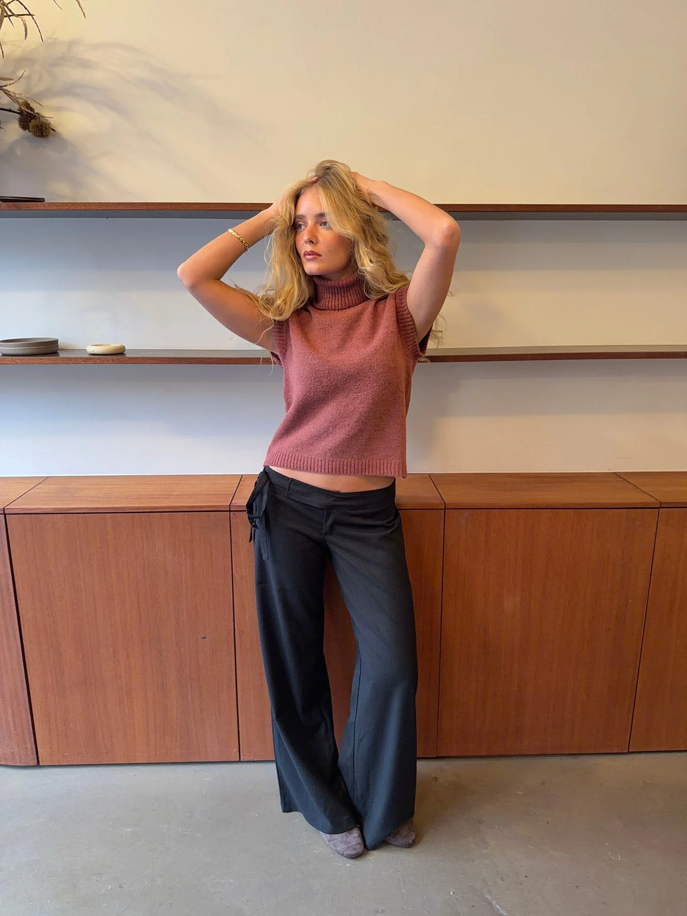 Buka pants with tie detail - Black 5 Buka pants with tie detail - Black