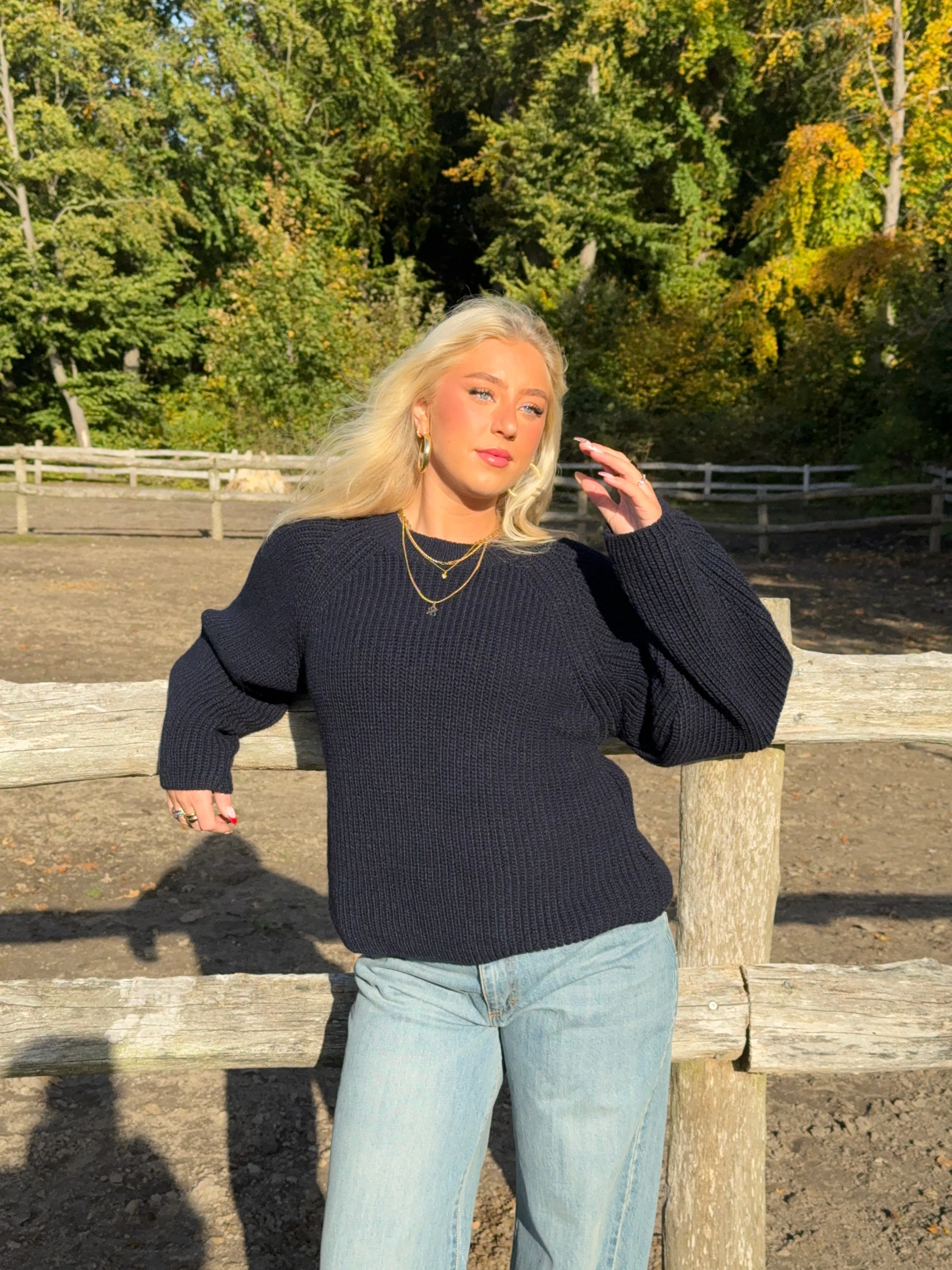 Candie knit - Navy 6 Candie knit - Navy