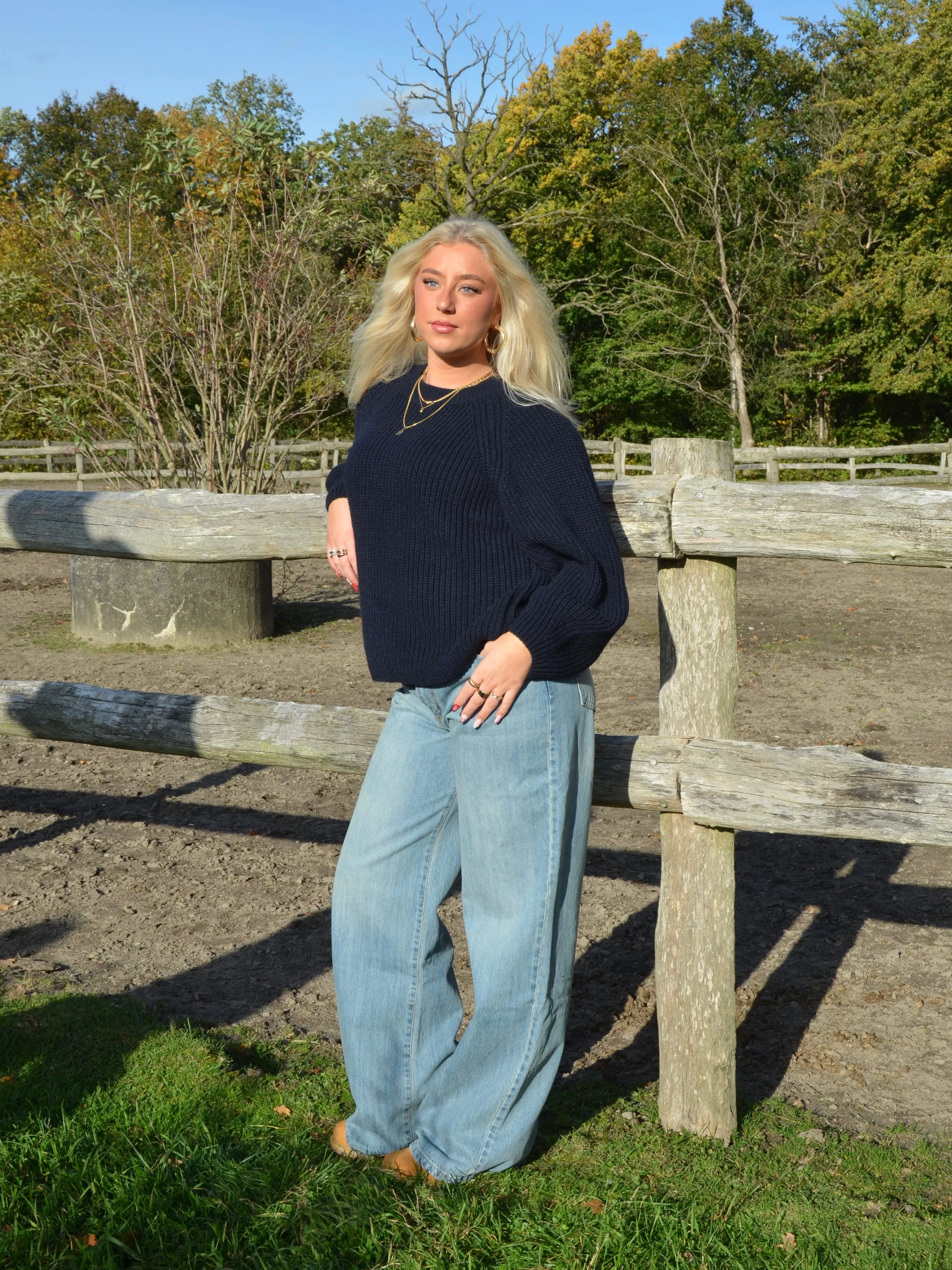 Candie knit - Navy 9 Candie knit - Navy