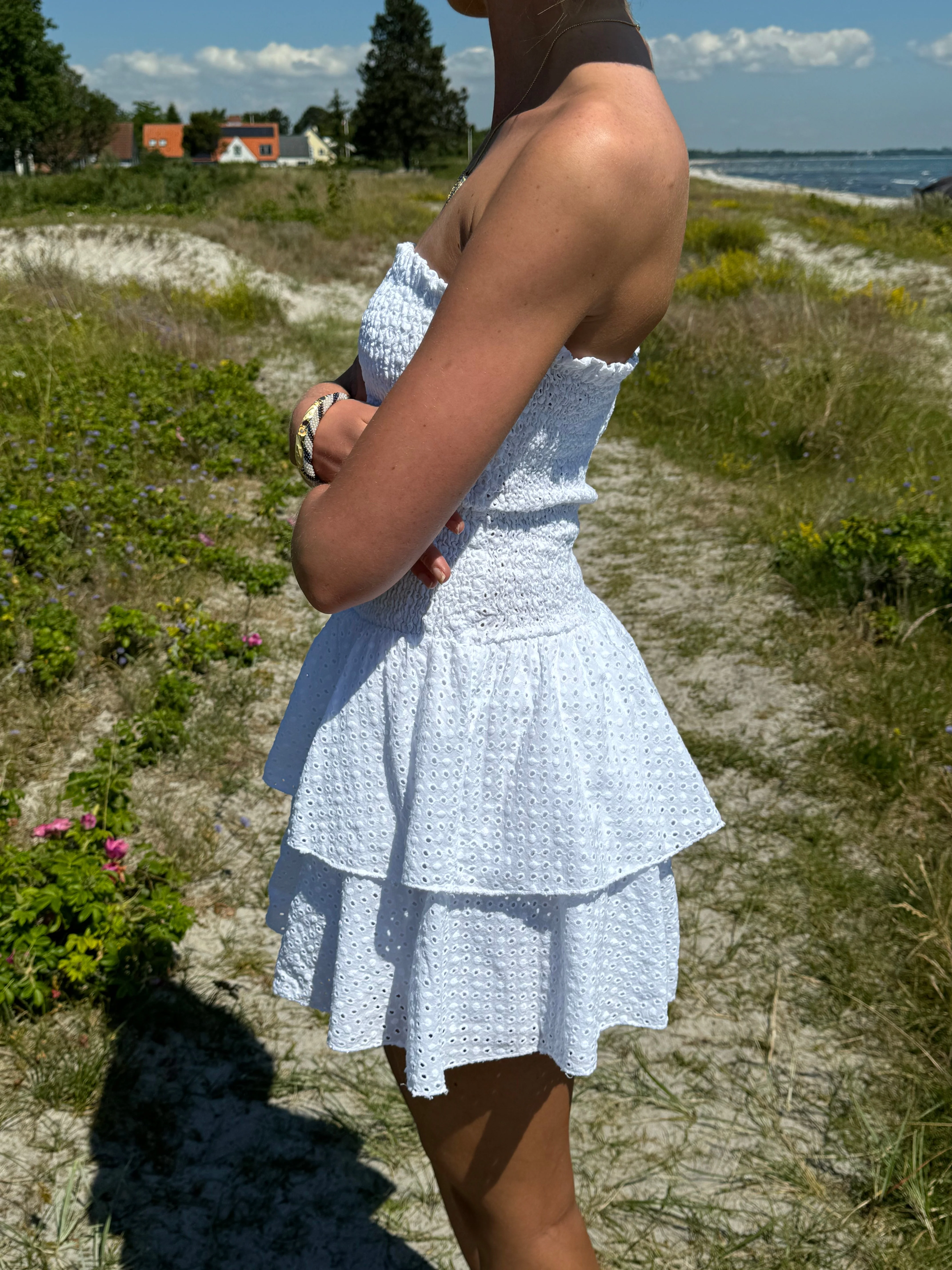 Lissy smock dress - White embroidery 4 Lissy smock dress - White embroidery