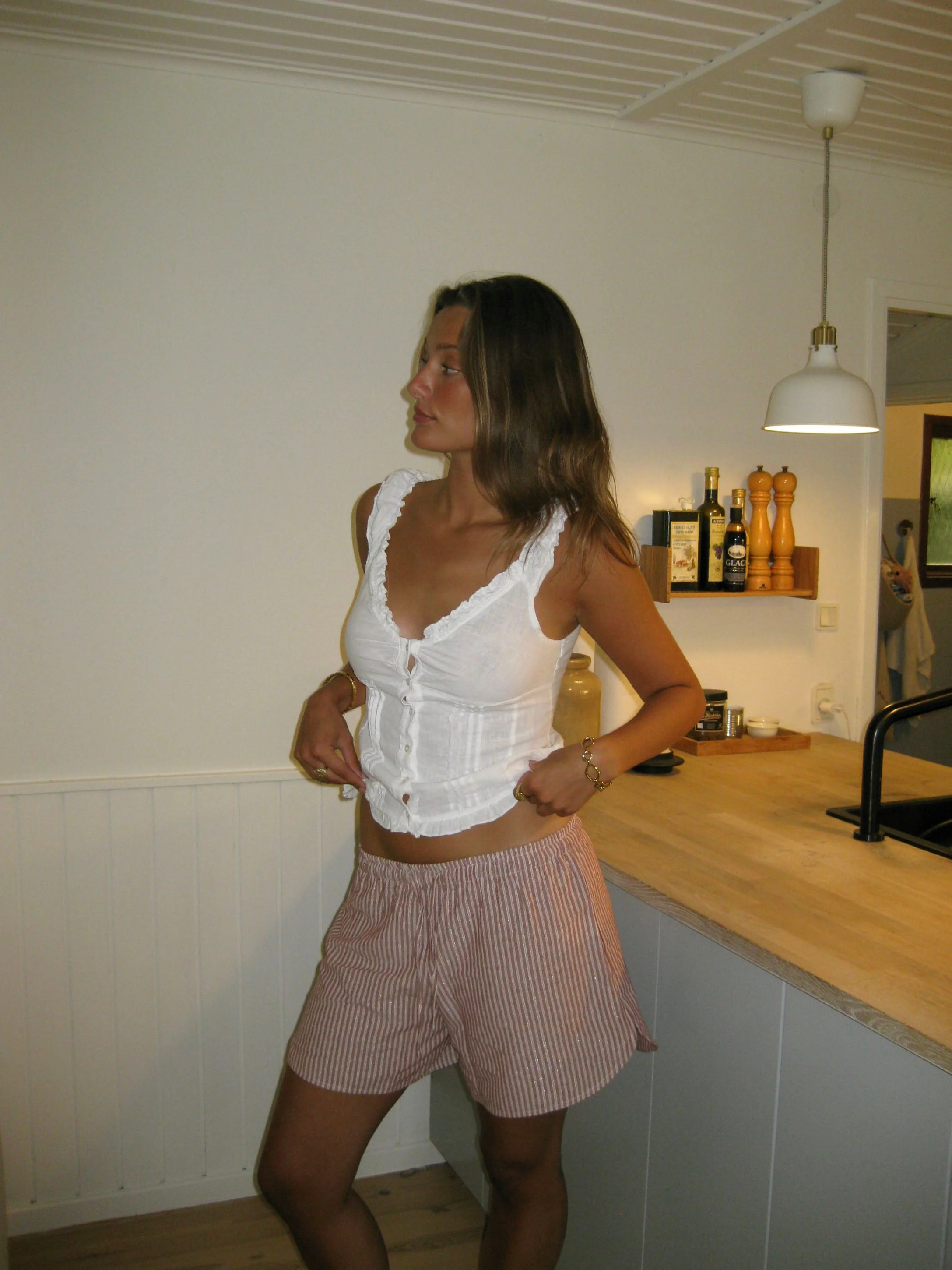 Clariana shorts with stripes - Red/white 4 Clariana shorts with stripes - Red/white