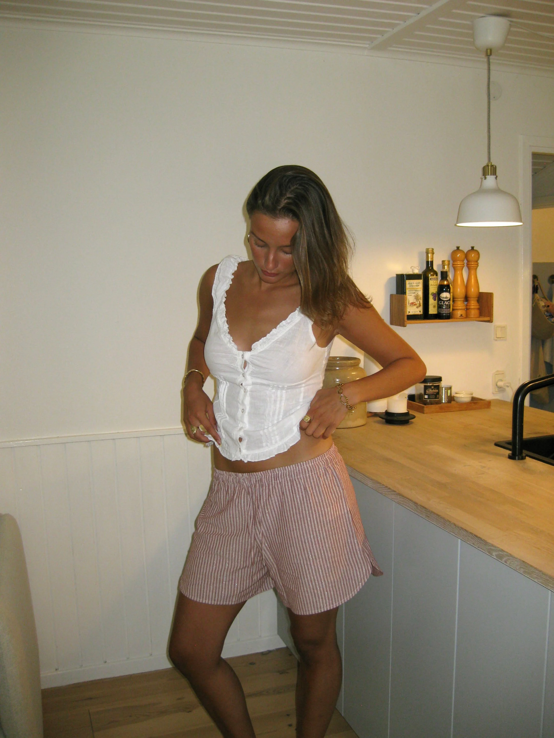 Clariana shorts with stripes - Red/white 8 Clariana shorts with stripes - Red/white
