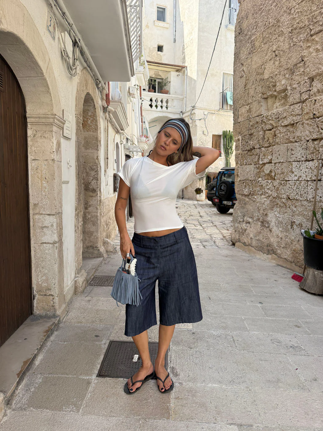Cilena bermuda shorts - Dark blue