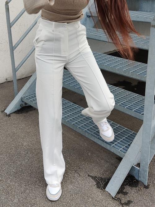 Classic wide pants off white 3 Classic wide pants off white