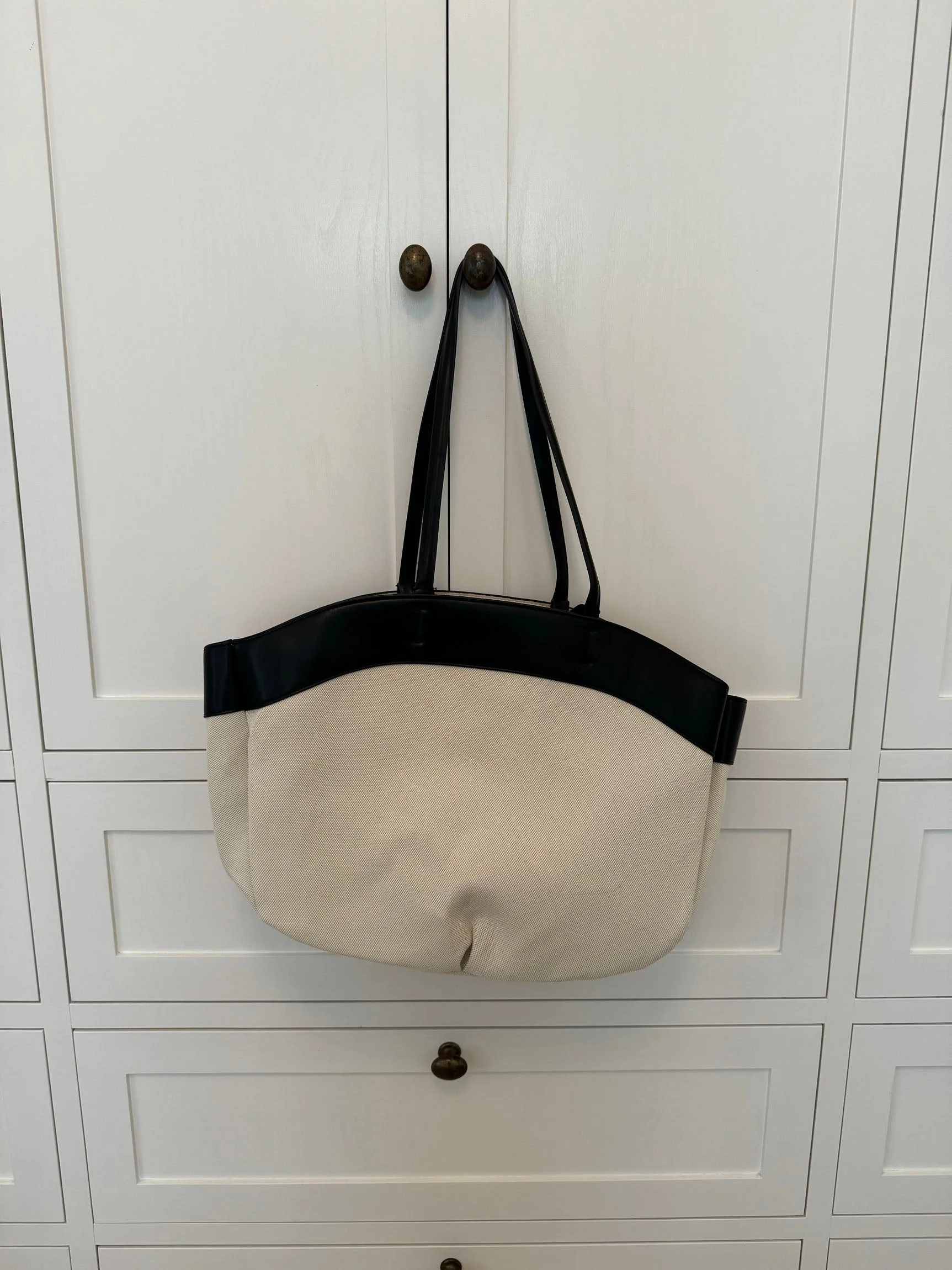 Dehli shoulder bag - Off white/black