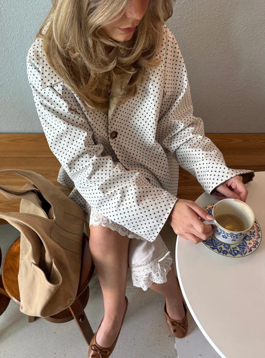 Dolly jacket with polka dots - White 11 Dolly jacket with polka dots - White