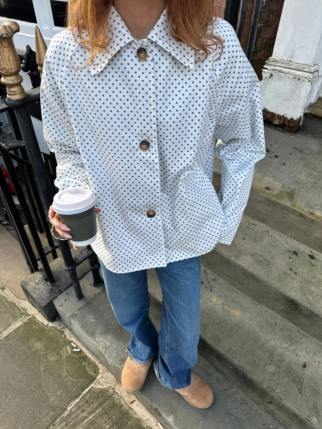 Dolly jacket with polka dots - White 13 Dolly jacket with polka dots - White