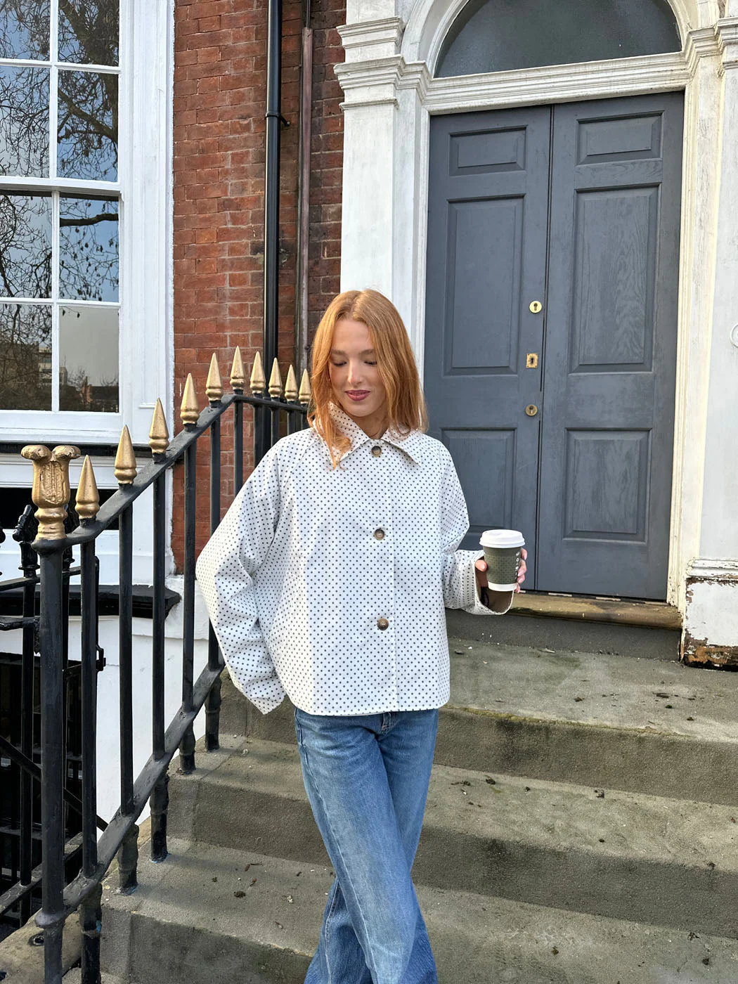 Dolly jacket with polka dots - White 9 Dolly jacket with polka dots - White